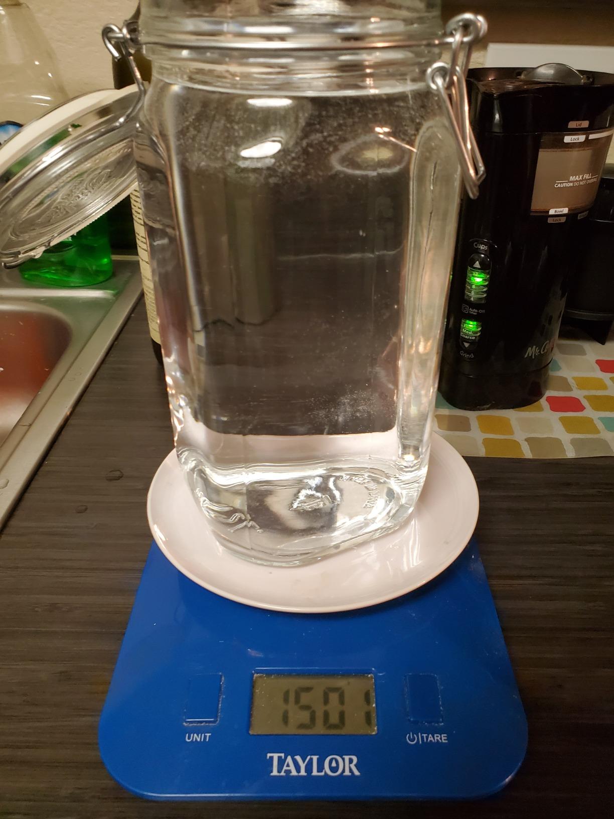 Fido Squared Wide Mouth Glass Jar with Airtight Gasket Clamp Lid for Canning and Food Storage, Clear Top, 50.75 oz. customer photo 2
