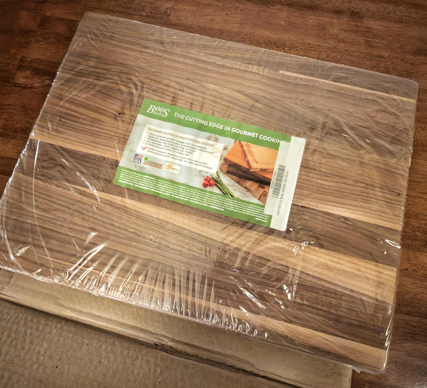 John Boos R-Board Series Rectangular Wooden Maple Cutting Board 18