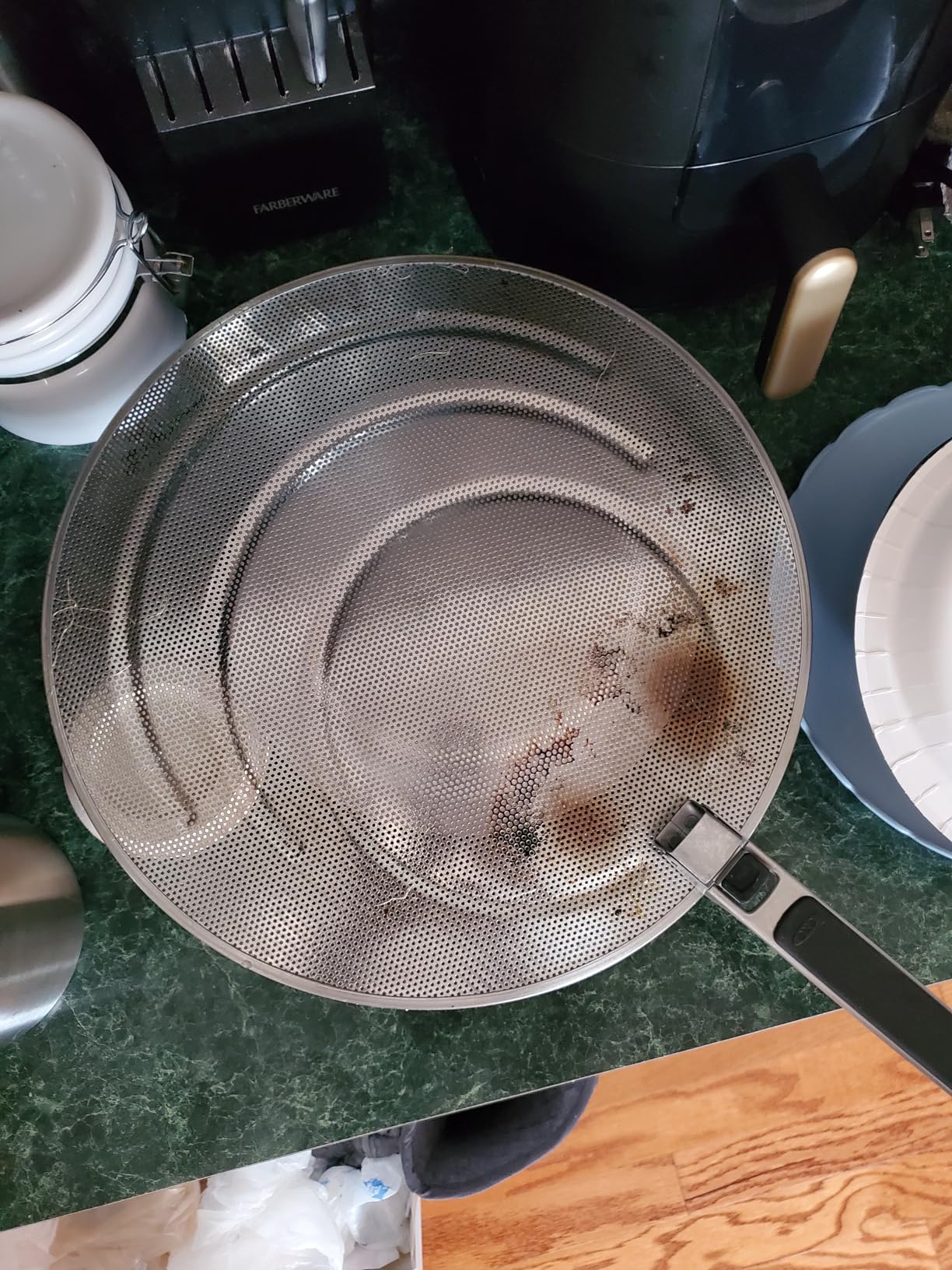 OXO Good Grips Stainless Steel Splatter Screen with Folding Handle customer photo 2