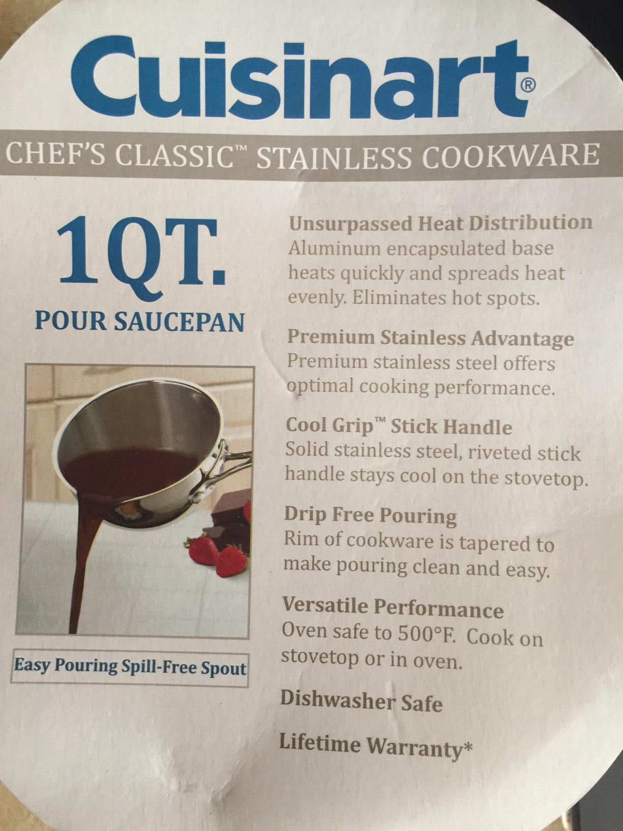 Cuisinart 735-16OP Chef's Classic Stainless 1-Quart Pour Saucier customer photo 1
