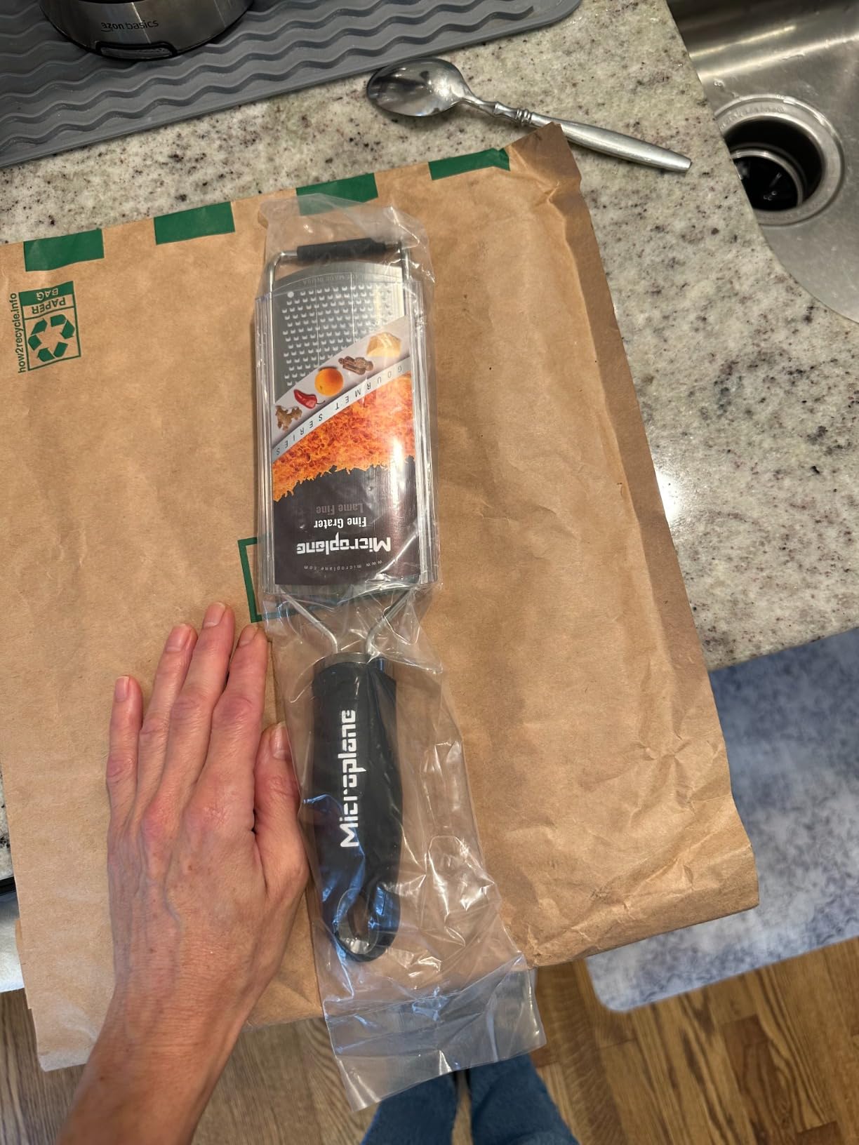 Microplane Gourmet Series Hard Cheese Grater (Fine, Black) customer photo 1