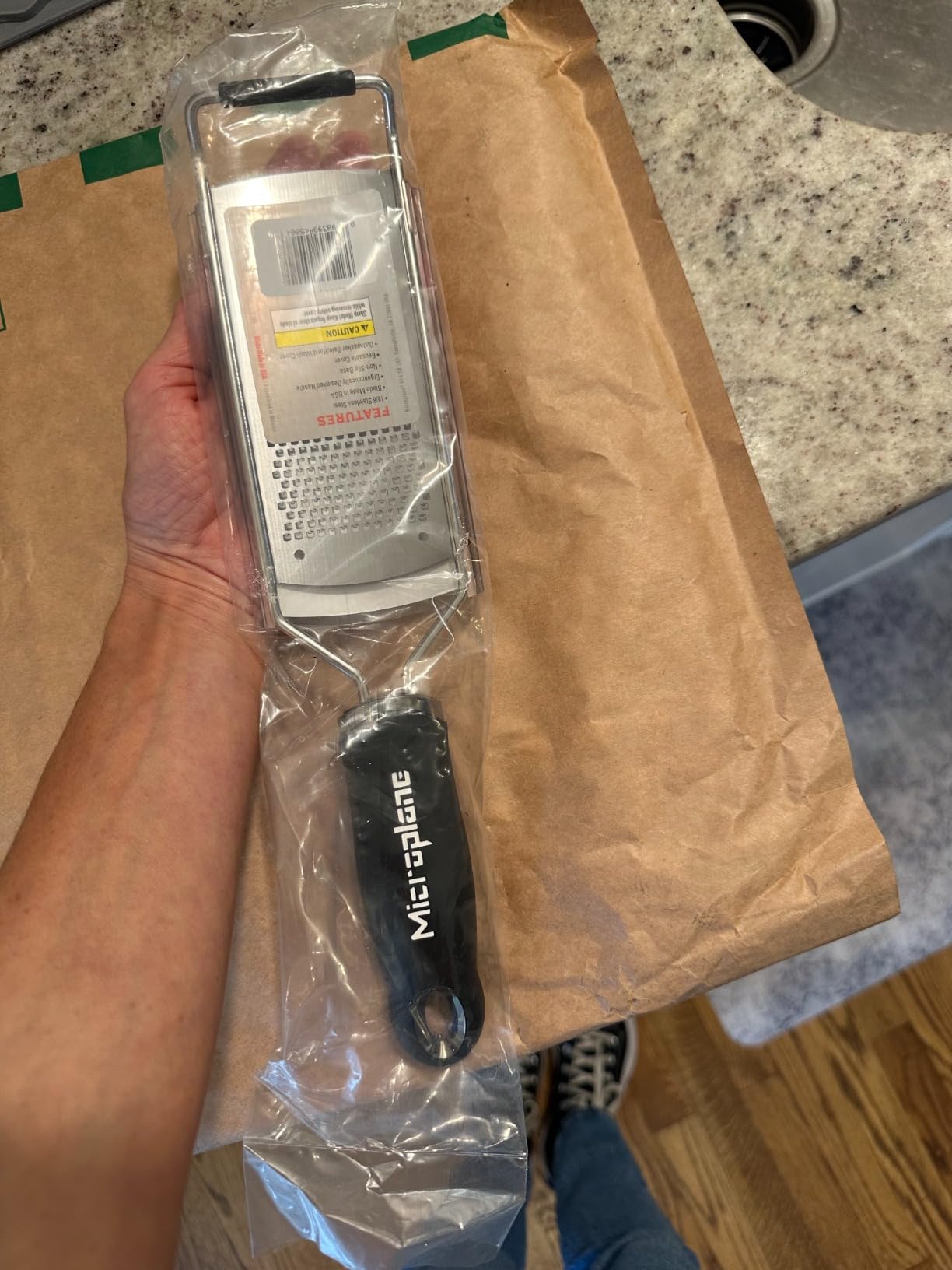 Microplane Gourmet Series Hard Cheese Grater (Fine, Black) customer photo 2