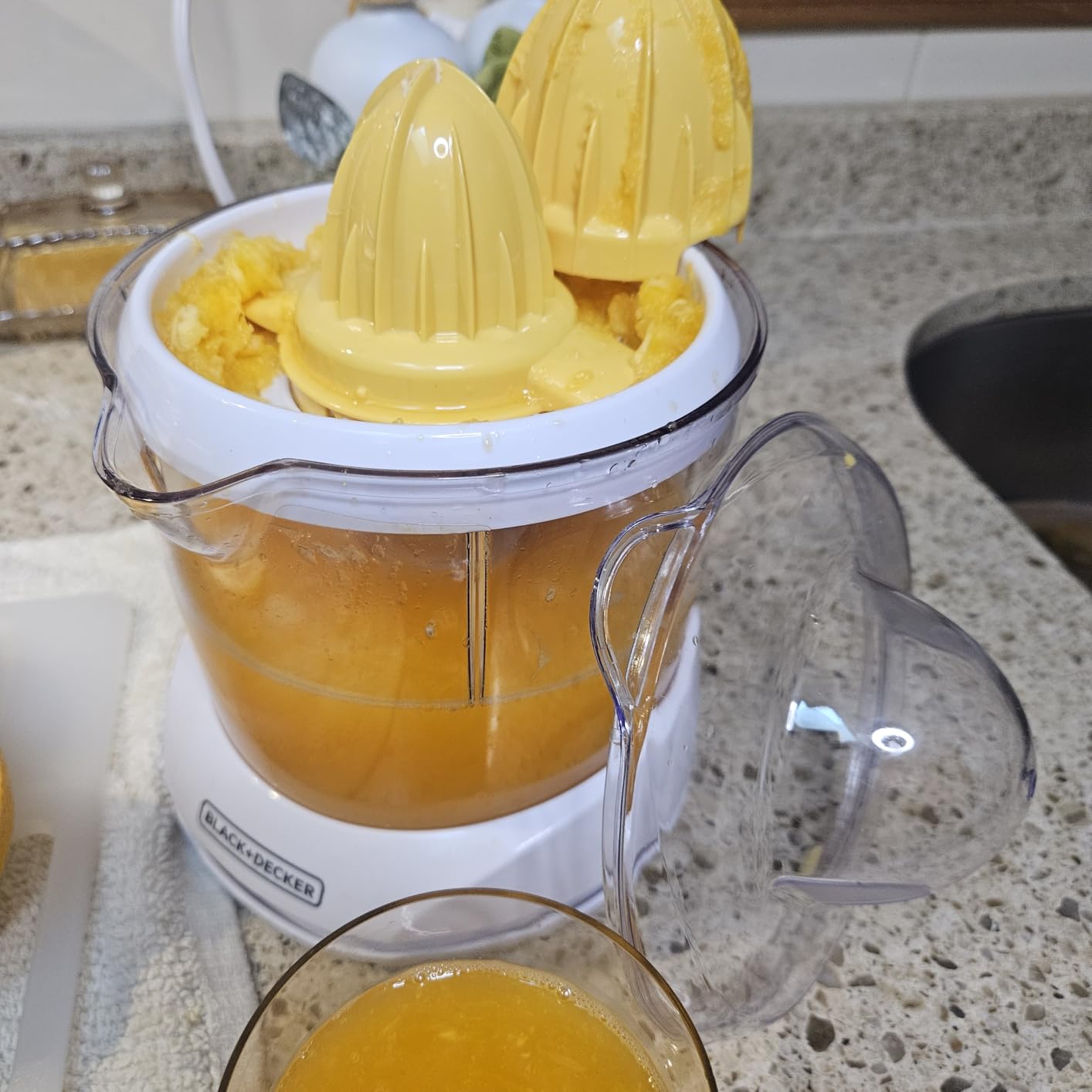 BLACK+DECKER 32oz Electric Citrus Juicer, CJ625, Pressure Activated, Adjustable Pulp Control, Dishwasher-Safe customer photo 1
