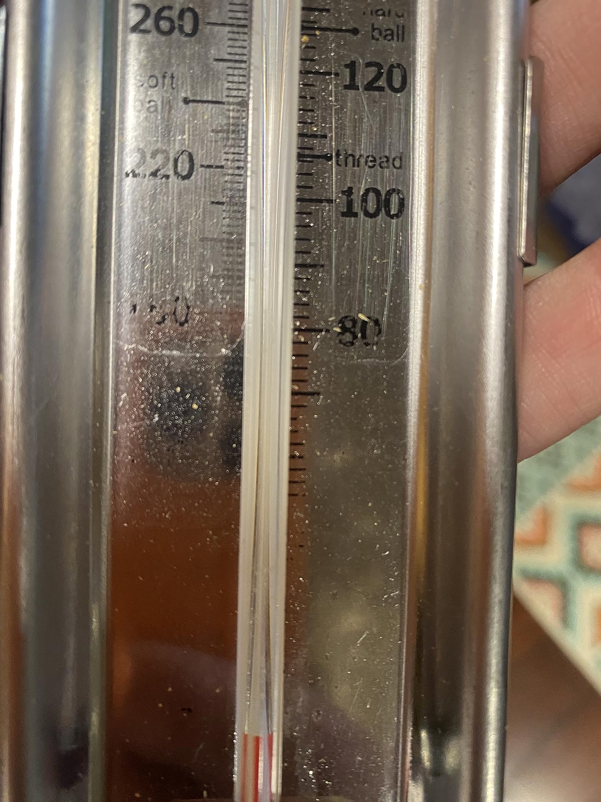 Polder Candy Thermometer, Stainless Steel Cooking Thermometer with Pot Clip, for Jam, Syrup, Jelly, Yogurt, and Deep Fry, 12