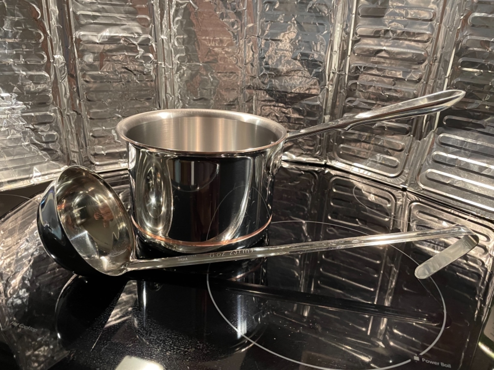 Winco Stainless Steel Ladle, 8-Ounce | Dishwasher safe, Gravies, Restaurant service, Great for Soups, Sauces, Stews and Buffet Service customer photo 1