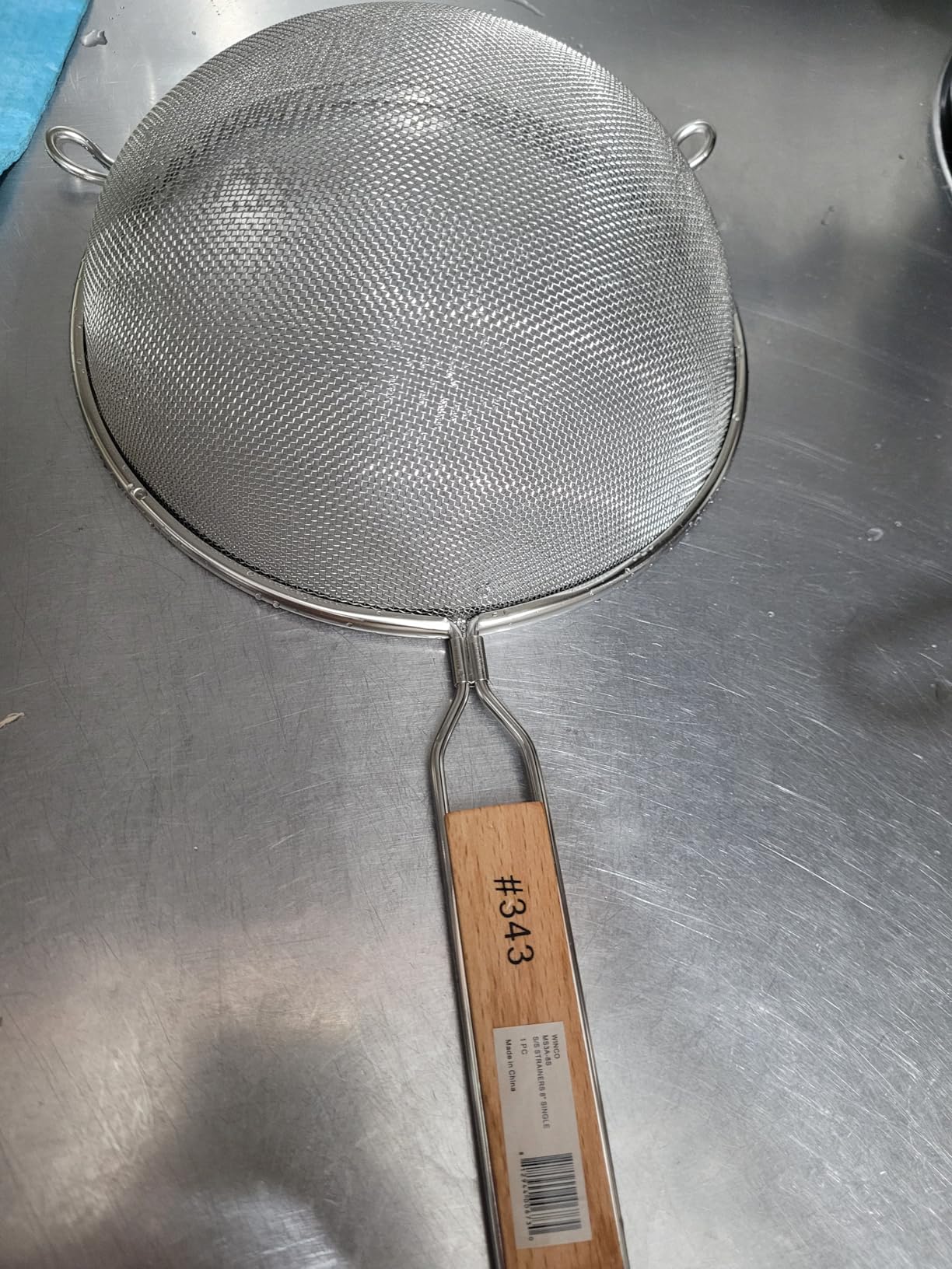 Winco Strainer with Single Fine Mesh, 8-Inch Diameter customer photo 2