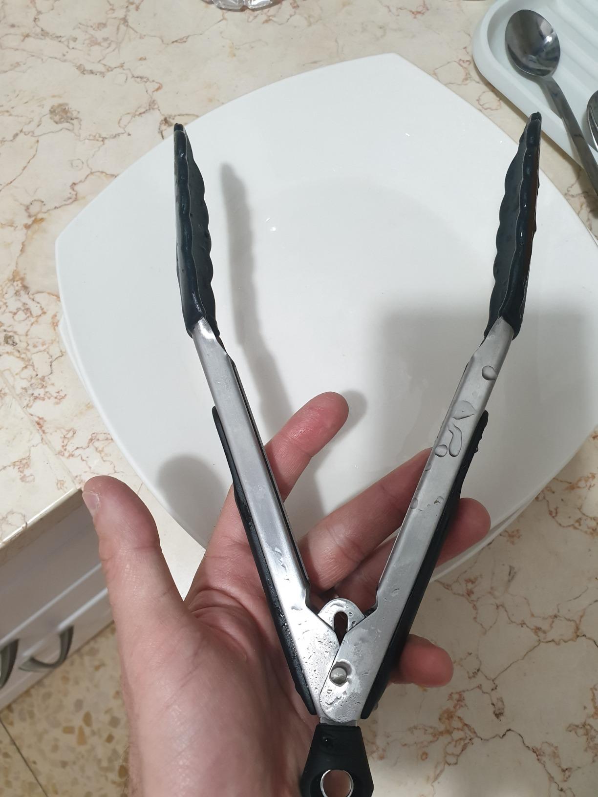 OXO Good Grips 9-Inch Tongs with Silicone Heads customer photo 2
