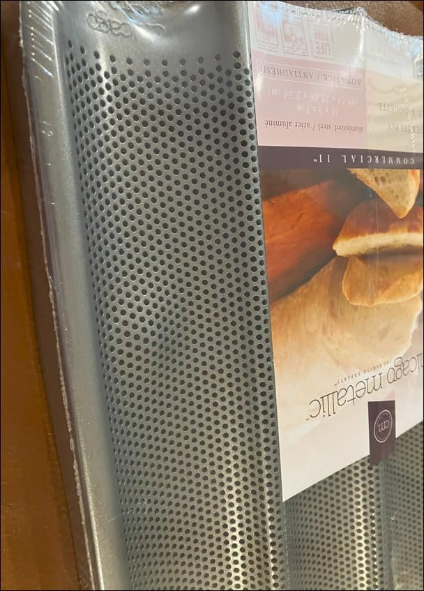 Chicago Metallic Commercial II Non-Stick Perforated French Bread Pan, Perfect for creating a crisp, golden-brown crust customer photo 1