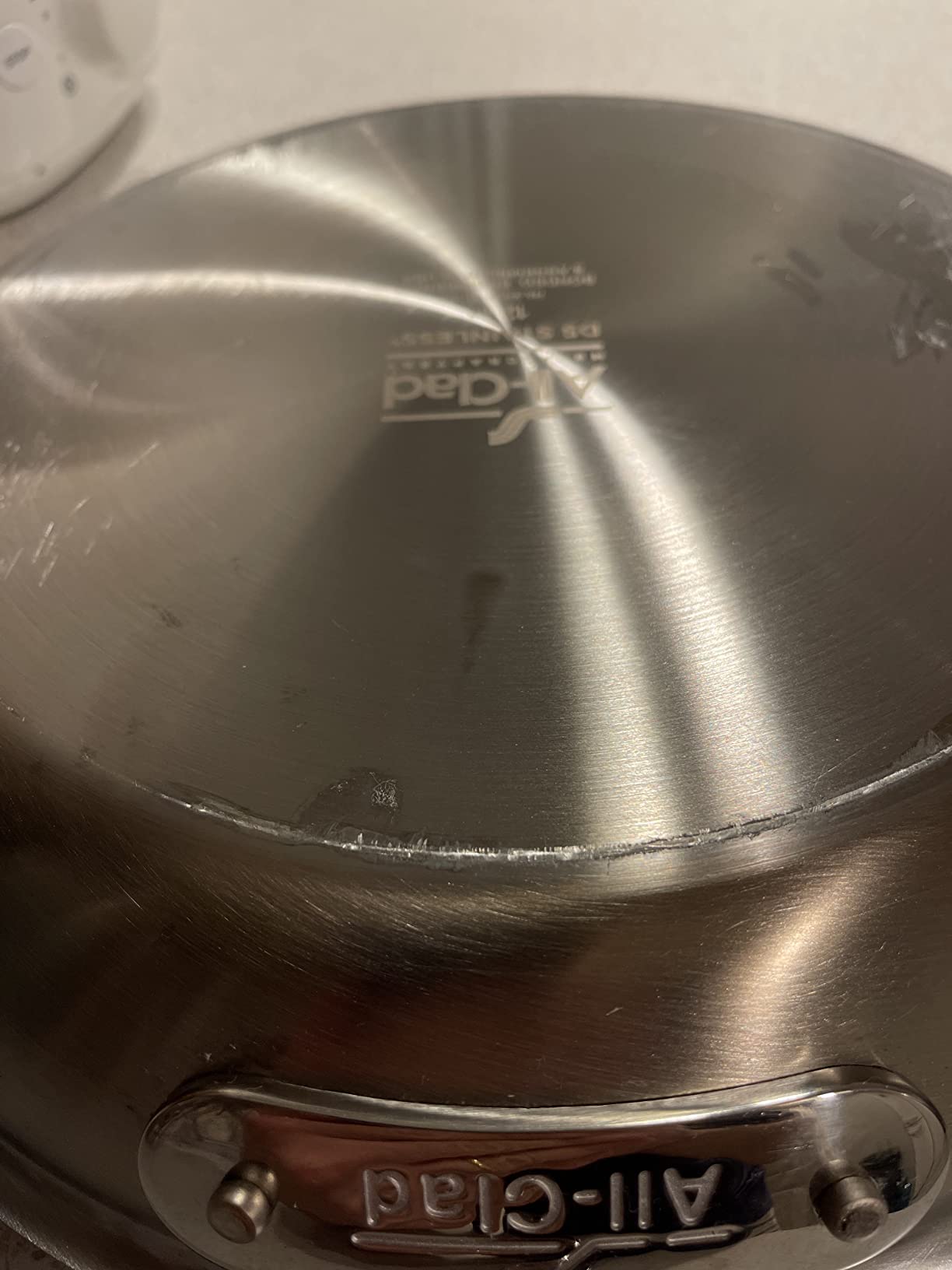 All-Clad D5 5-Ply Brushed Stainless Steel Fry Pan 12 Inch Induction Oven Broiler Safe 600F Pots and Pans, Cookware Silver customer photo 2