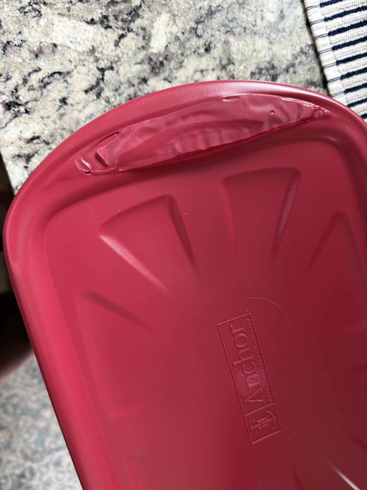 Anchor Hocking Glass Baking Dishes for Oven with Casserole Carrier, 4 Piece Set (3 Quart Glass Baking Dish, Red Lid, Red Thermal Carrier, and Hot/Cold Pack) customer photo 1