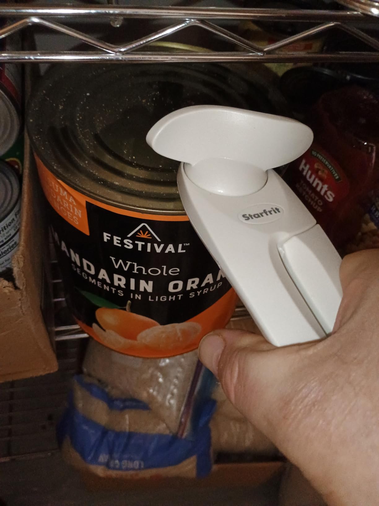 Starfrit Little Beaver Can Opener, Safe, Comfort Grip, White | Safe, Holds Lid and Leaves No Sharp Edges on Lid, Comfort Grip, 3-Year Warranty customer photo 2