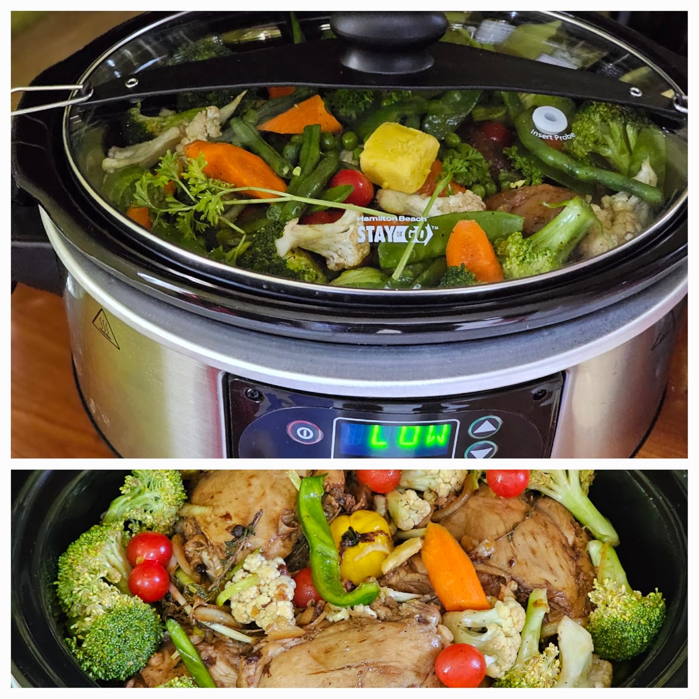 Hamilton Beach Portable 6 Quart Set & Forget Programmable Slow Cooker with Temperature Probe, Lid Lock for Easy Travel customer photo 1
