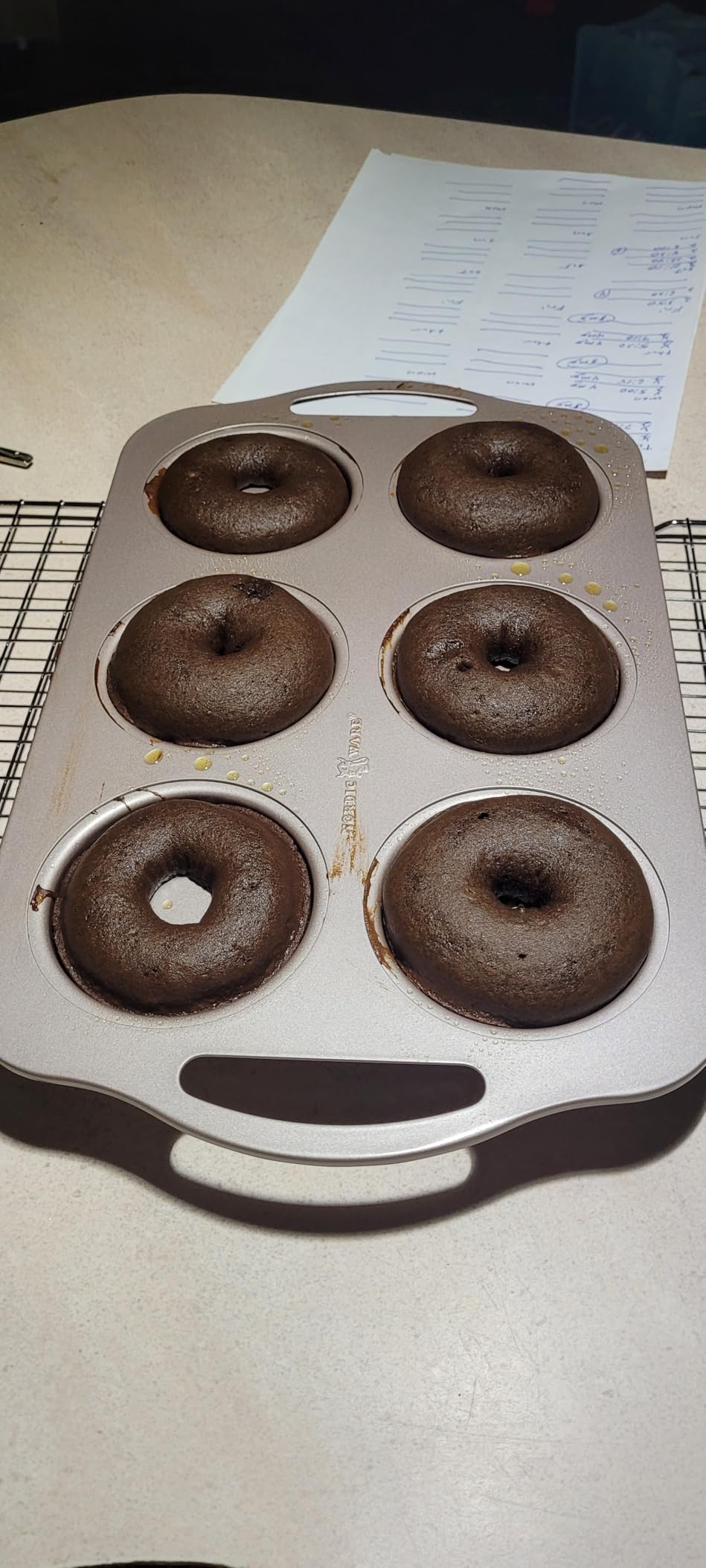 Nordic Ware 6 Cavity Donut Pan, Metal customer photo 2