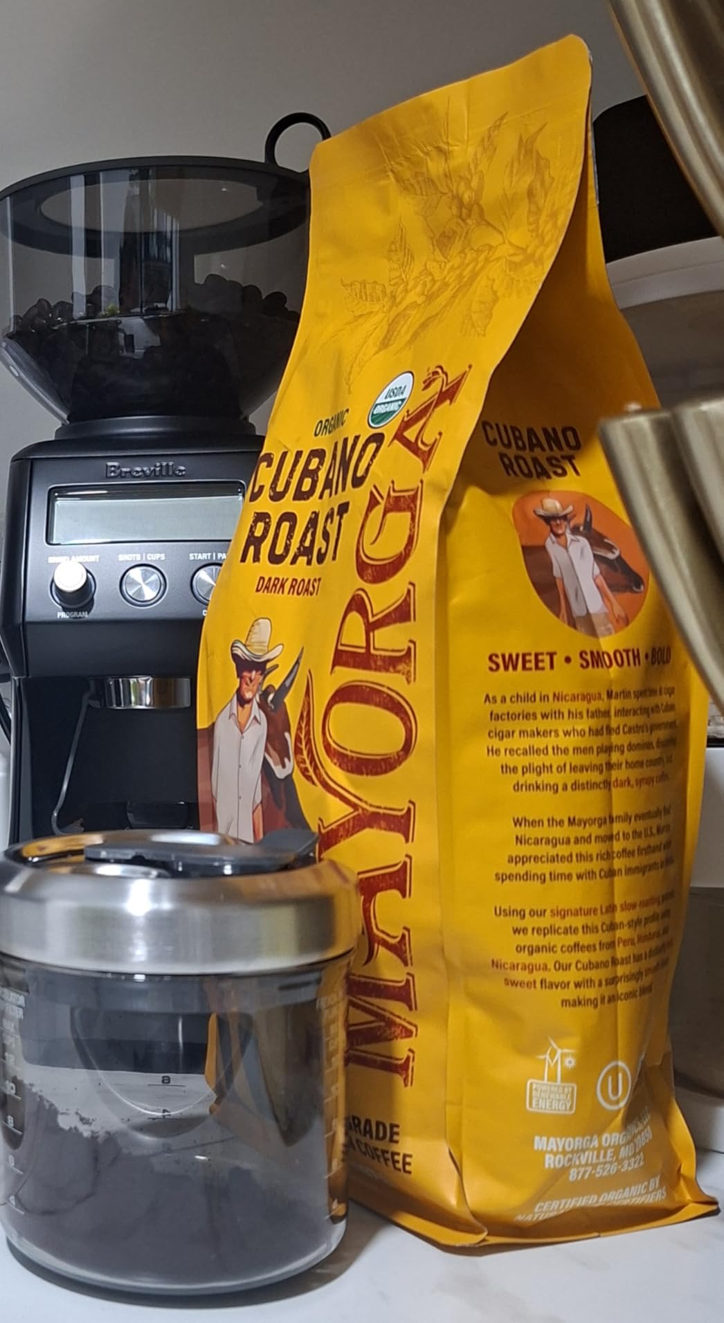Breville BCG820BSS Smart Grinder Pro, Brushed Stainless Steel | Programmable Conical Burr Grinder with 60 Settings for Any Brew Method customer photo 1