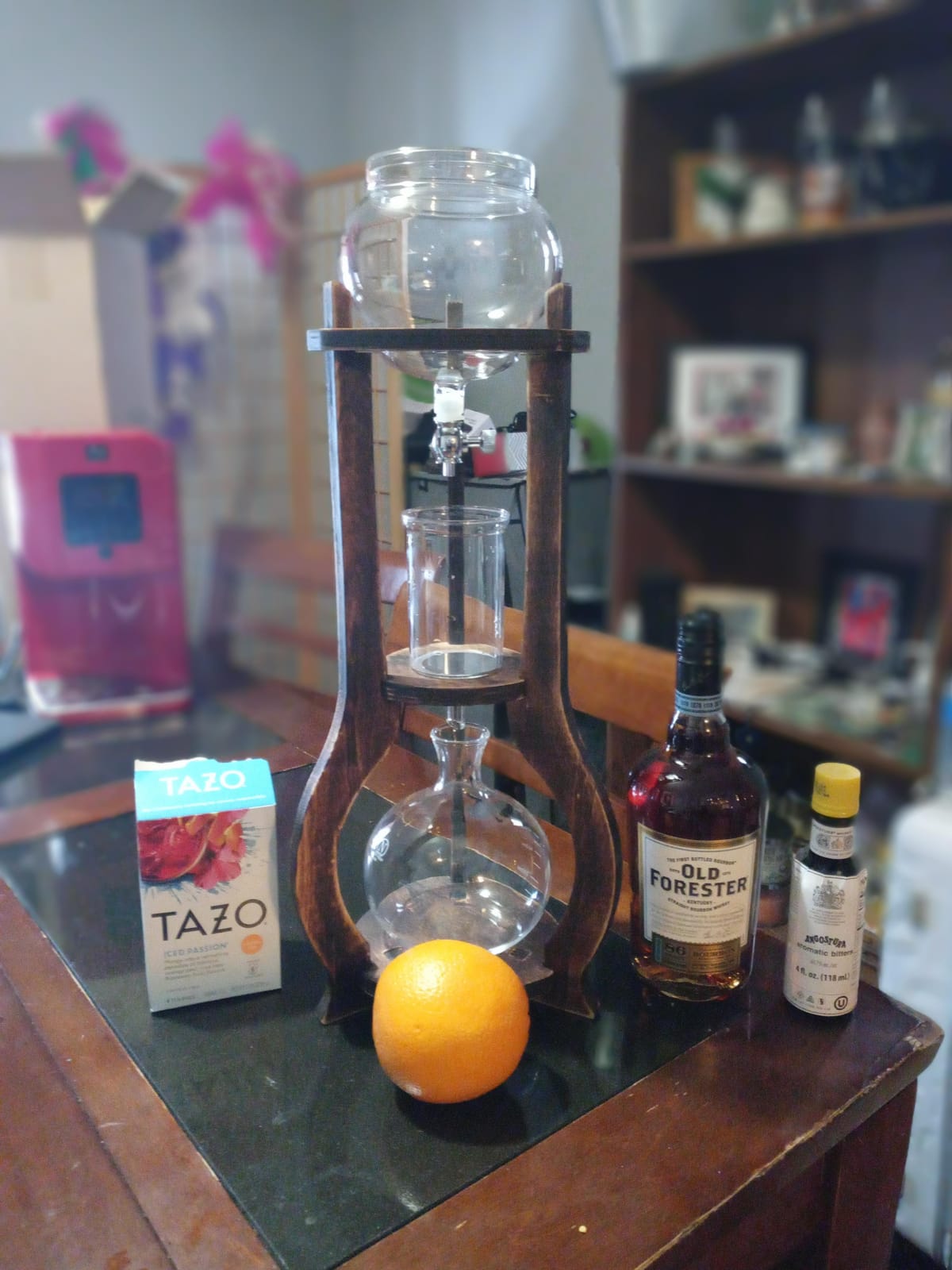 Nispira Cold Brew Drip Tower Iced Coffee Maker Glass Wooden Stand 25 Cups customer photo 2