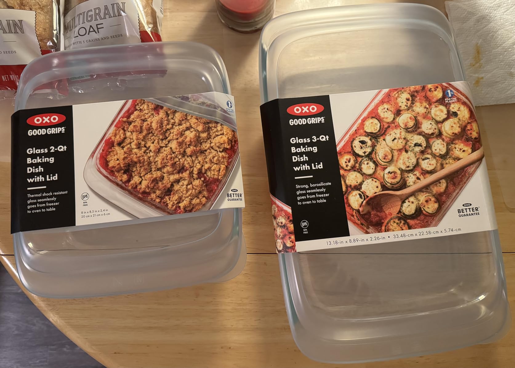 OXO Good Grips Glass Baking Dish with Lid - 3 Qt Capacity, 9x13, Freezer Safe Food Storage Containers, Oven Safe, Non-Porous, Easy-Grip Handles, Dishwasher Safe customer photo 2