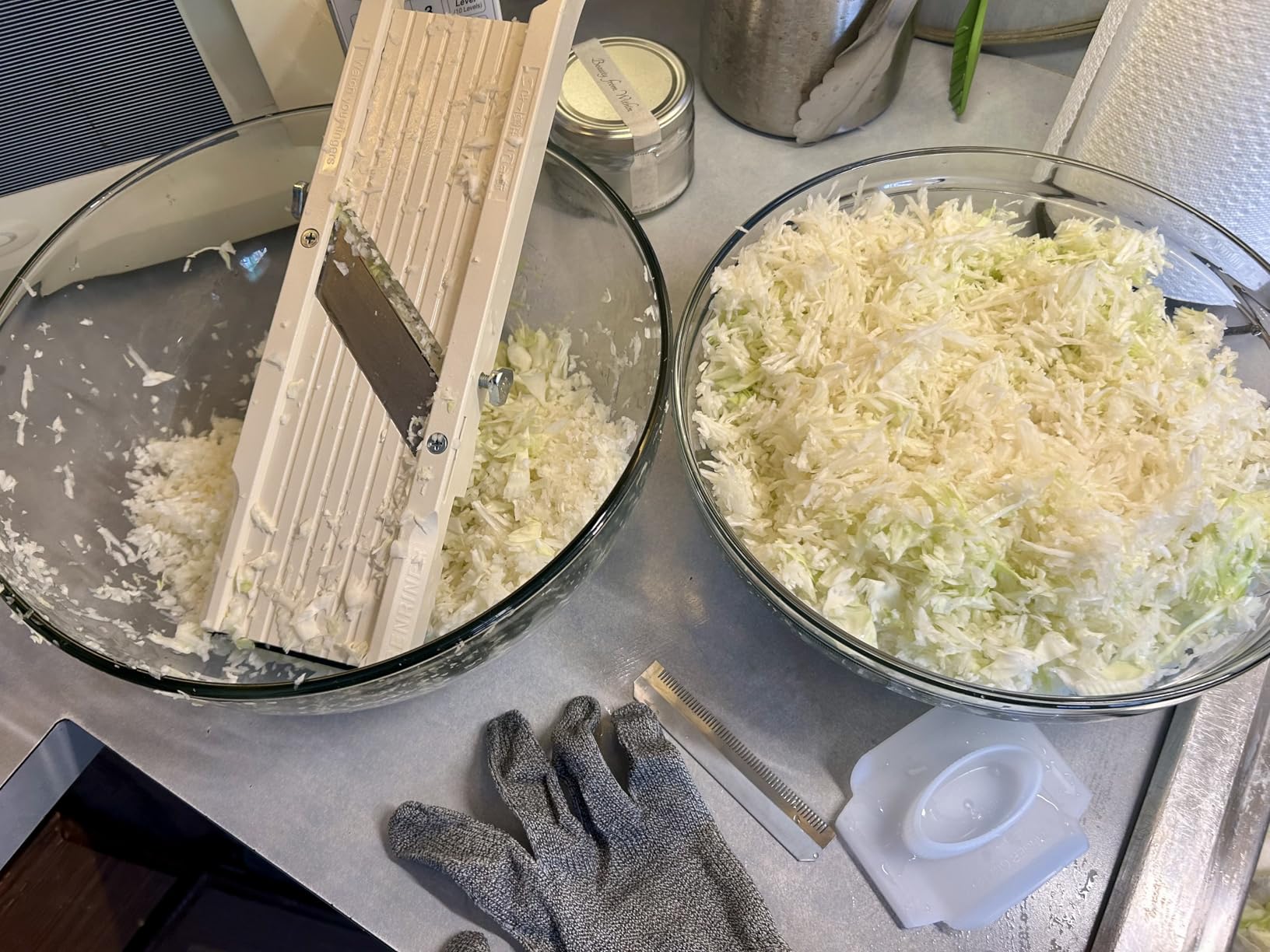 Benriner Mandoline Slicer with 4 Blades, Japanese Stainless Steel, BPA Free, 12.75 x 3.625-Inches, Beige customer photo 2