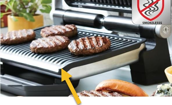 T-Fal OptiGrill Stainless Steel XL Electric Grill, 6 Servings, 9 Intelligent Automatic Cooking Modes, Panini Press, 1800 Watts, Nonstick Removable Plates customer photo 1