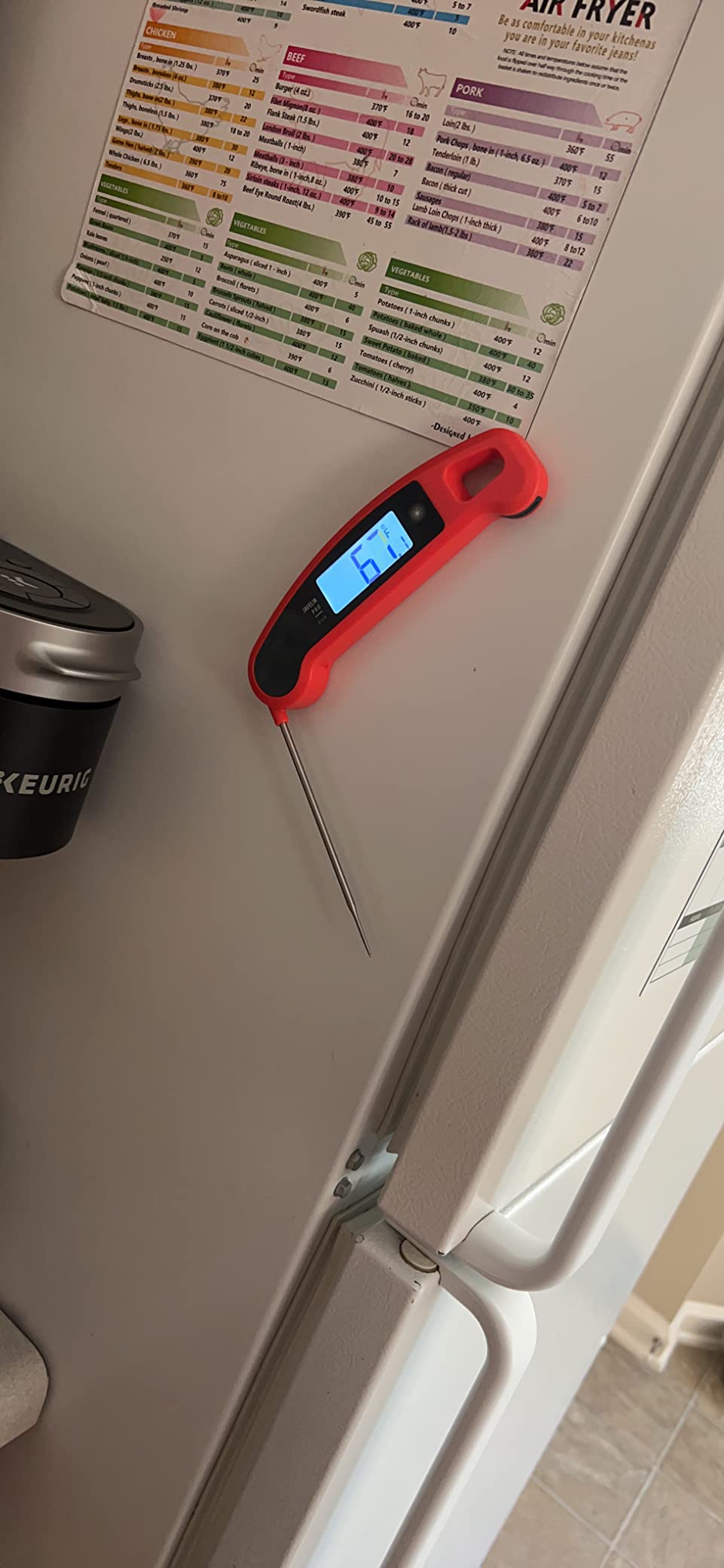 Lavatools Javelin PRO Classic Ultra-Fast 2-Second Professional Digital Instant Read Meat Thermometer for Grill and Cooking, Auto-Rotating Backlit Display, IP65 Water Resistant, NSF Certified customer photo 2