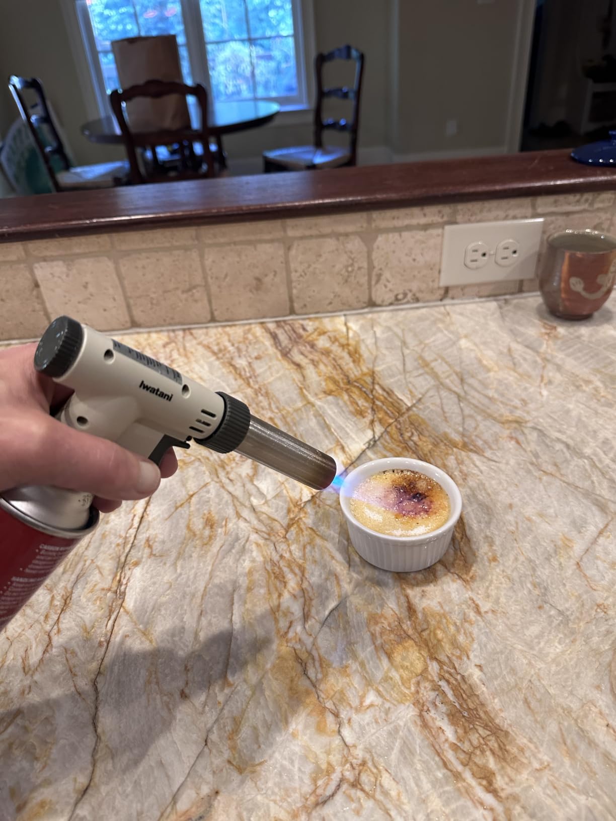 Iwatani PRO2 Culinary Professional Kitchen Butane Torch | Adjustable Flame Shape Strength 2700°F | Sous Vide Crème Brulee Pastries | Anti-flare | Includes Stabilizing Stand customer photo 1