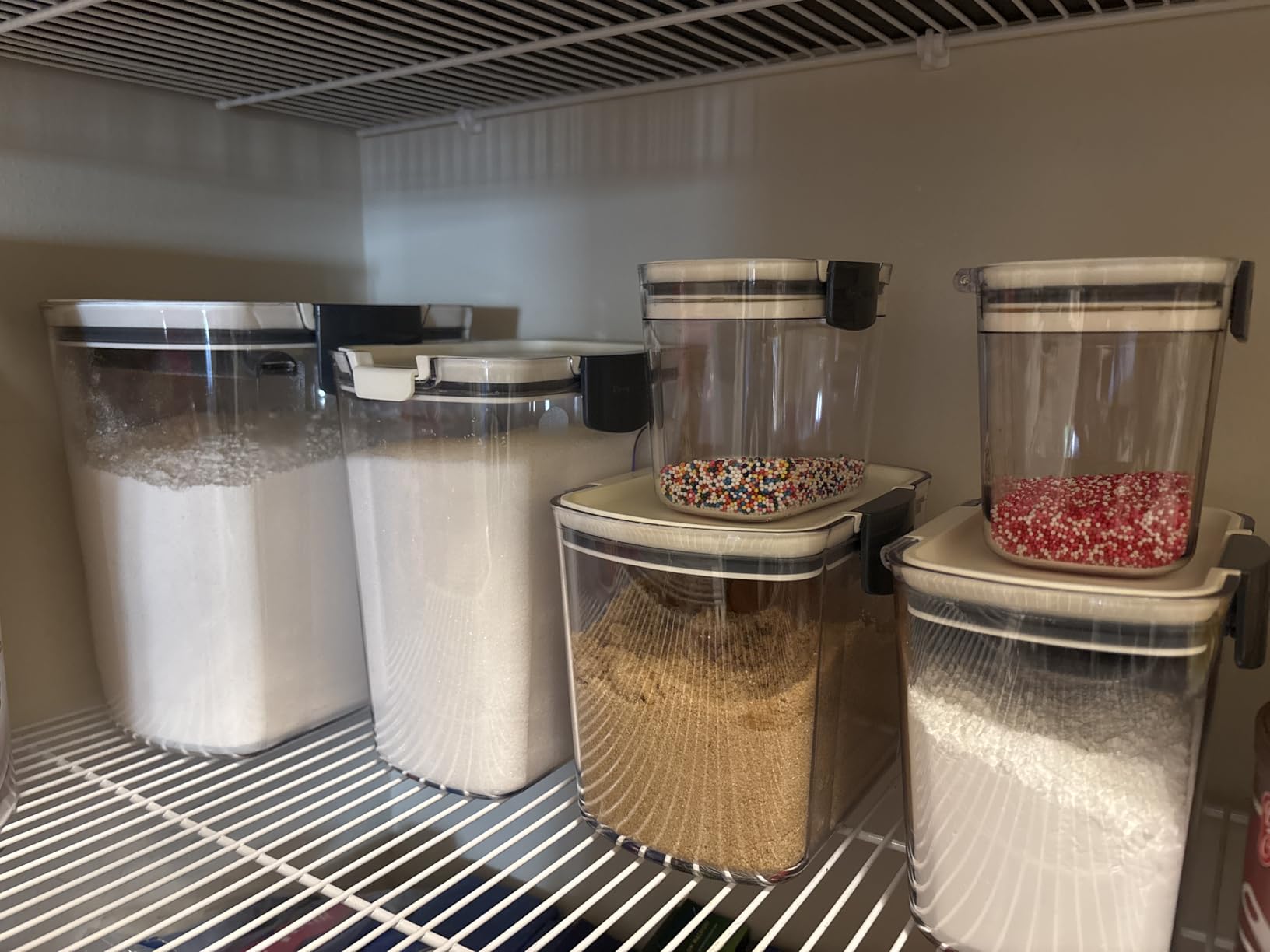 Progressive ProKeeper Baker's Airtight Kitchen Storage Canister Container Set for Flour, Sugar & More, Keeps Ingredients Fresh, with Accessories (Multicolor, 6-Piece) customer photo 1