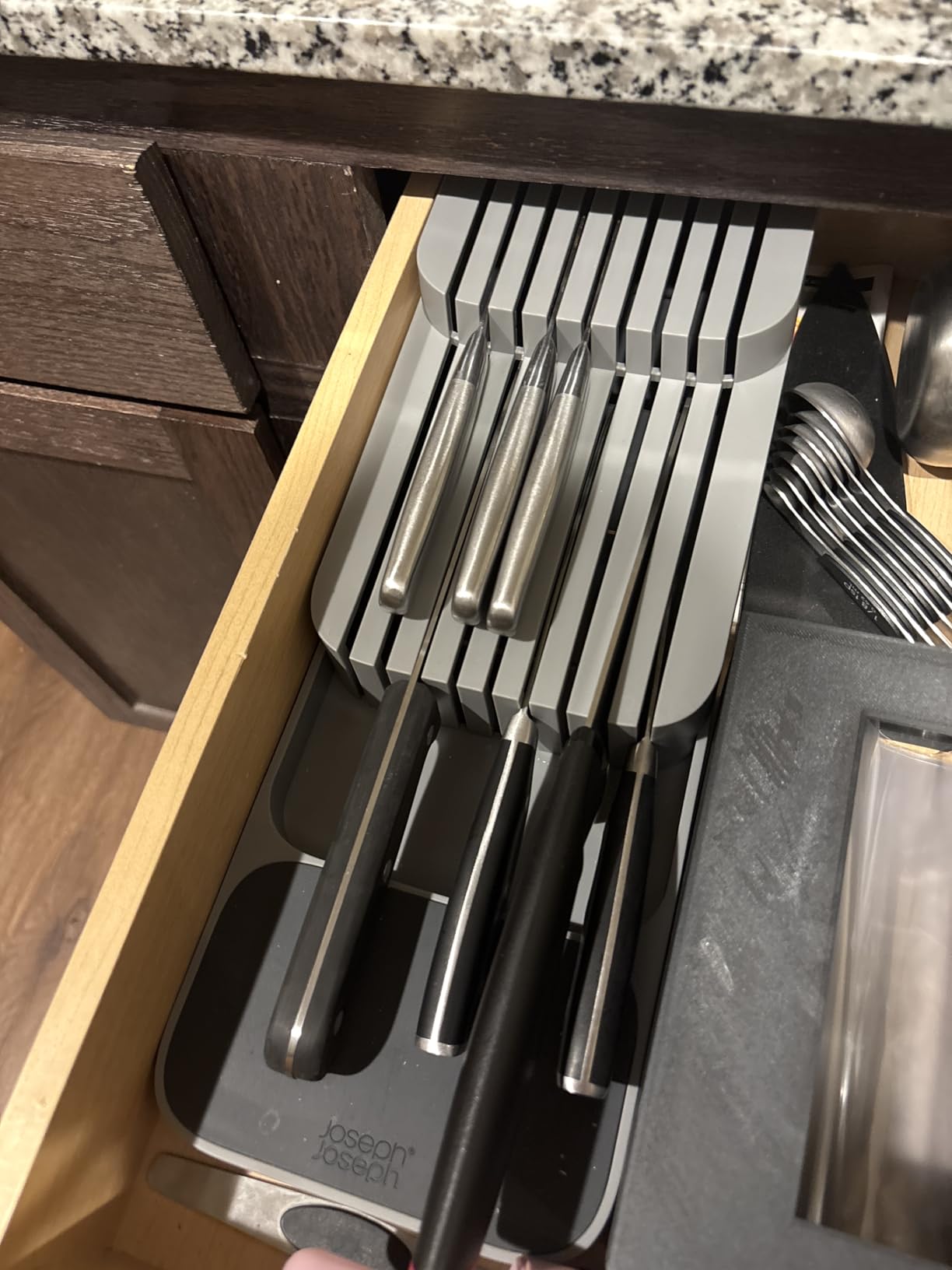 Joseph Joseph DrawerStore Knife Organizer, holds up to 9 knives, Compact, Gray customer photo 1