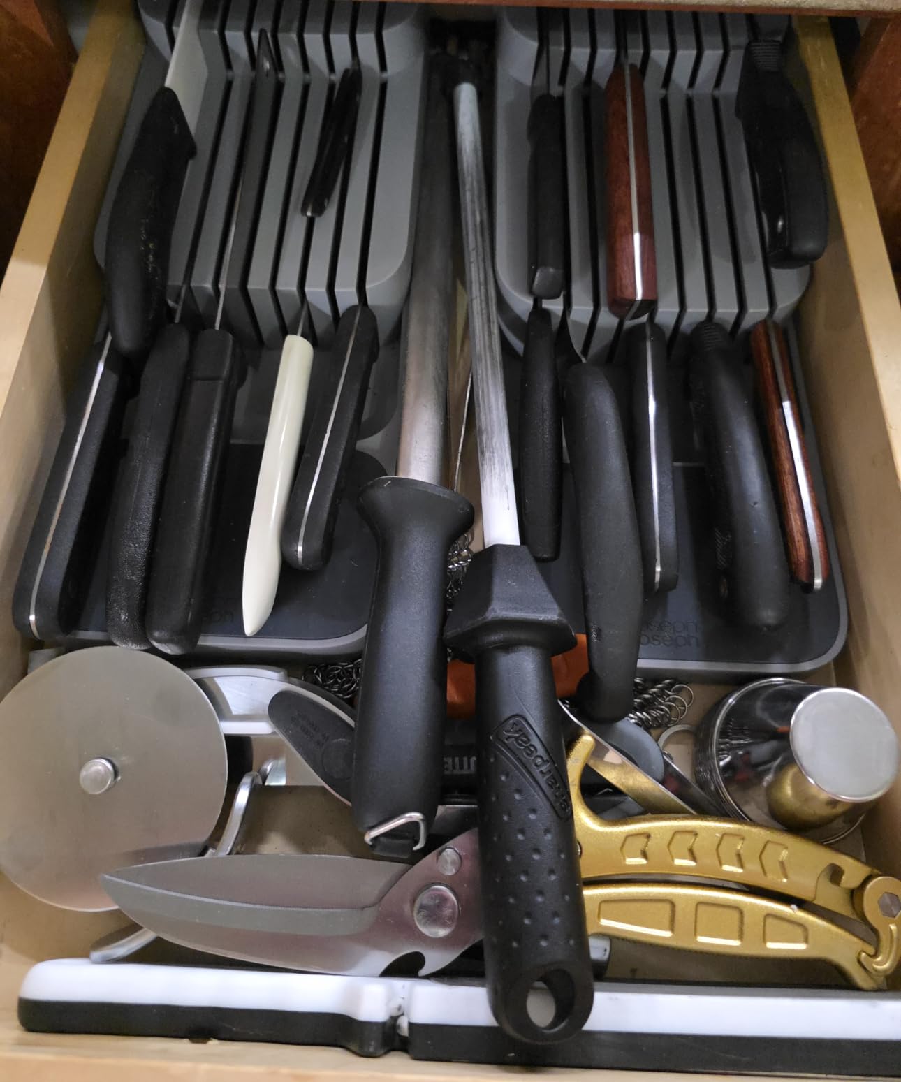 Joseph Joseph DrawerStore Knife Organizer, holds up to 9 knives, Compact, Gray customer photo 2