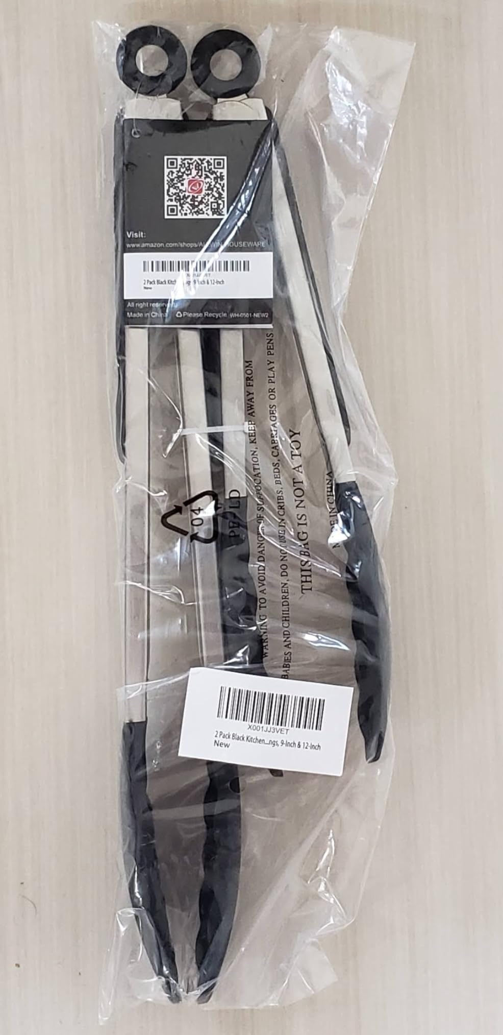 2 Pack Silicone Kitchen Tongs, 9 & 12 Inch, Stainless Steel, Black | Heat Resistant to 500°F with BPA-free Silicone Tips, Locking Clip and Nonslip Handles for Nonstick Cookware and Grilling customer photo 2