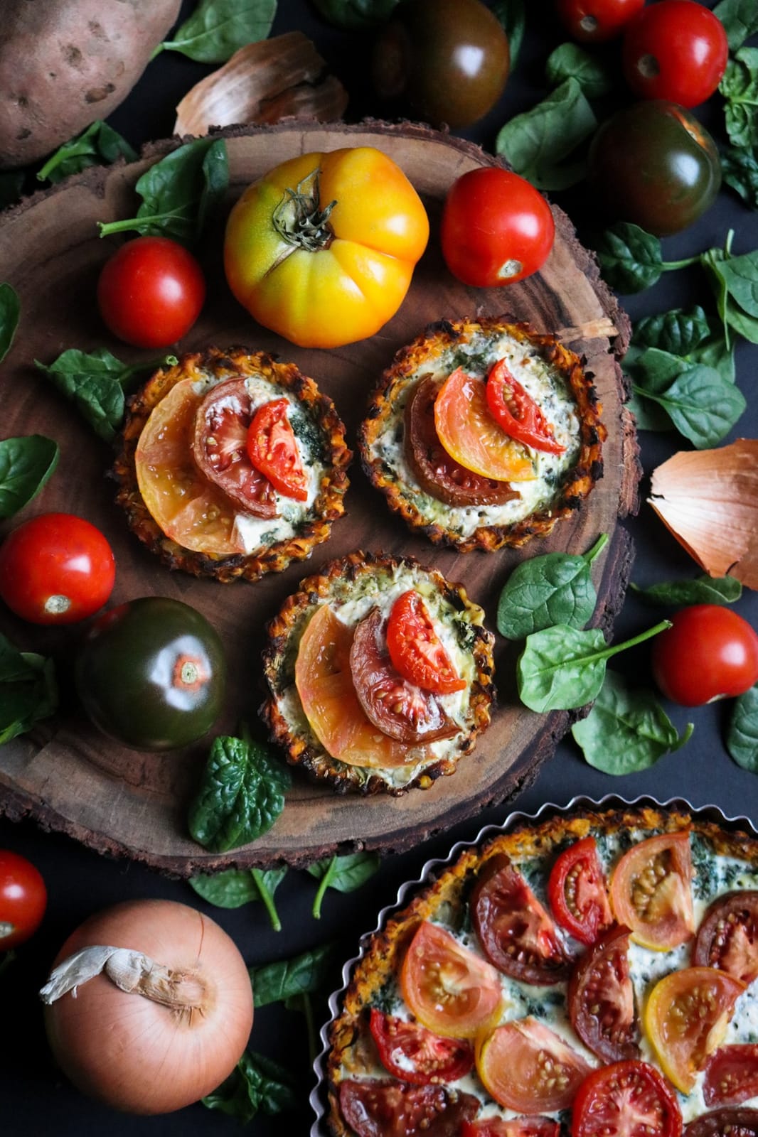 CHEFMADE 9.5-Inch Round Tart Pan with Removable Loose Bottom, Non-Stick Carbon Steel Quiche Pan (Champagne Gold) customer photo 1
