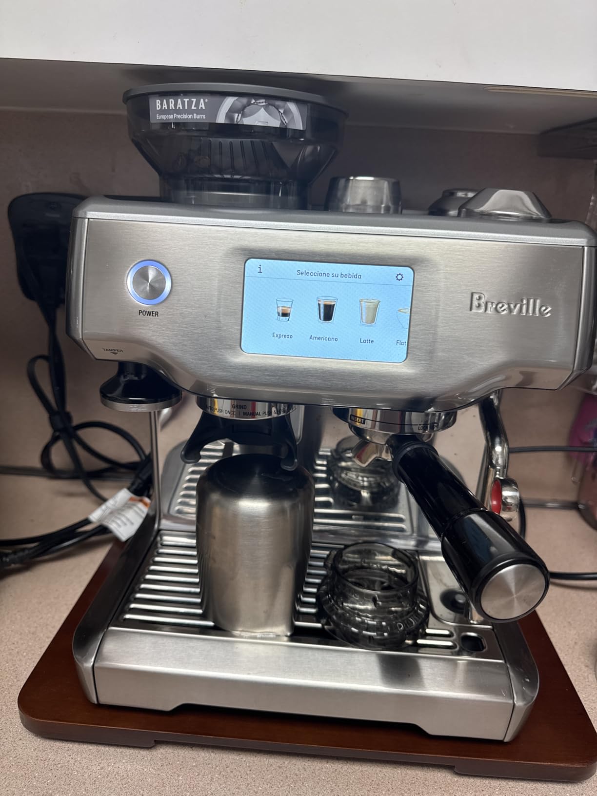Breville BES880BSS Barista Touch Espresso Machine, Brushed Stainless Steel, Semi-Automatic with Built-in Grinder customer photo 2
