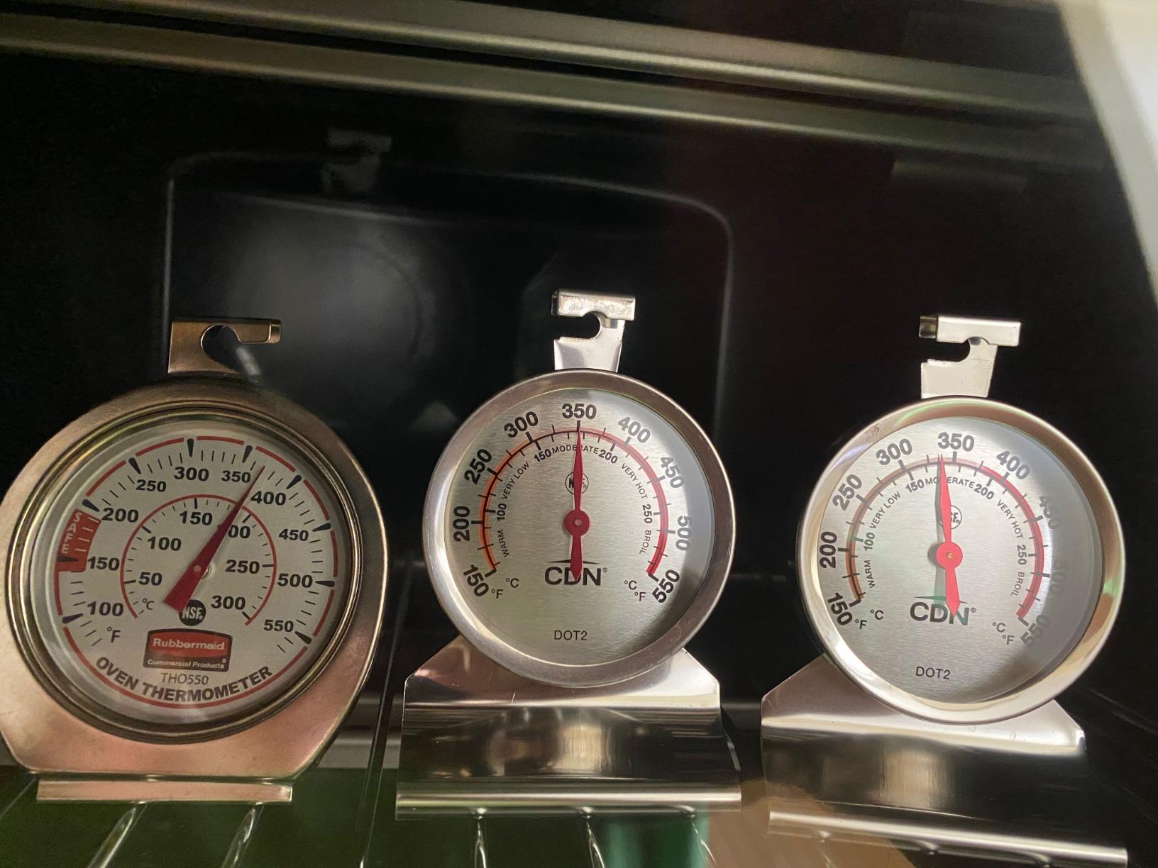 CDN DOT2 ProAccurate Oven Thermometer, Stainless Steel For Monitoring Oven Temperatures, Large Dial, NSF Certified customer photo 1
