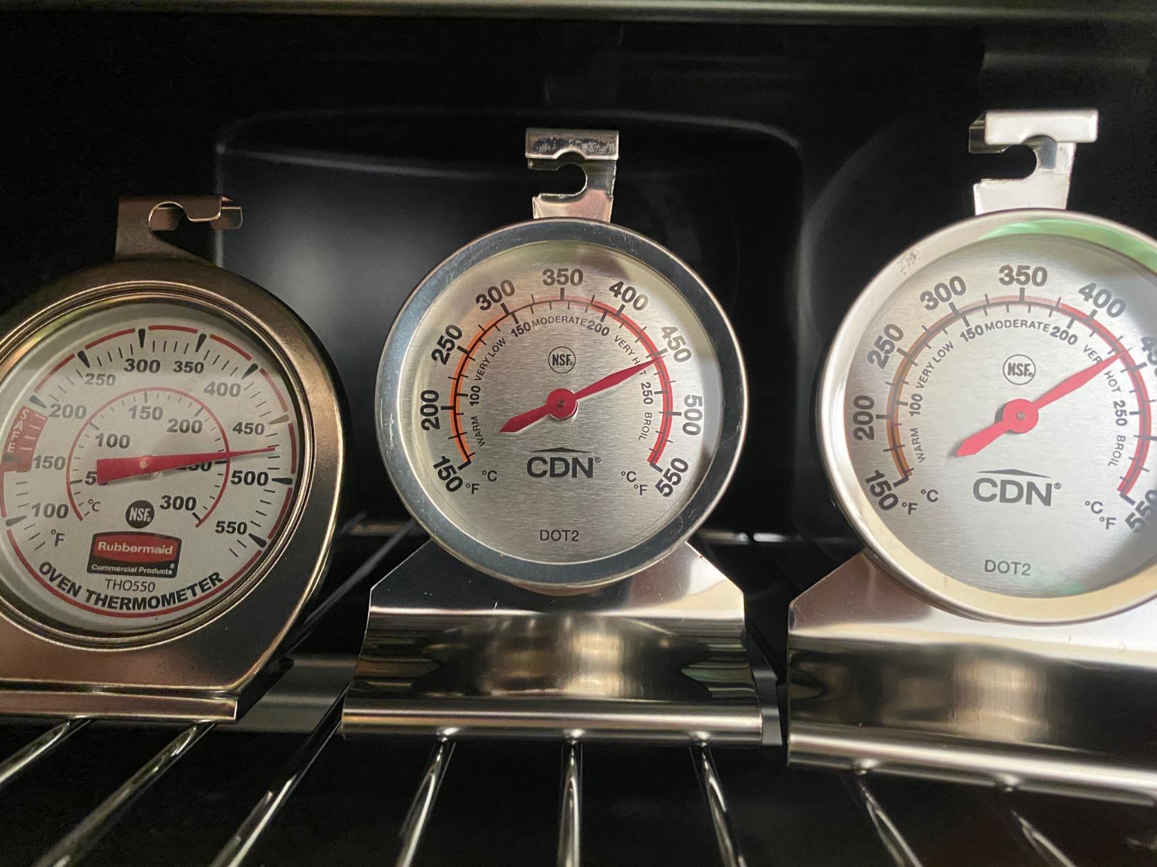 CDN DOT2 ProAccurate Oven Thermometer, Stainless Steel For Monitoring Oven Temperatures, Large Dial, NSF Certified customer photo 2