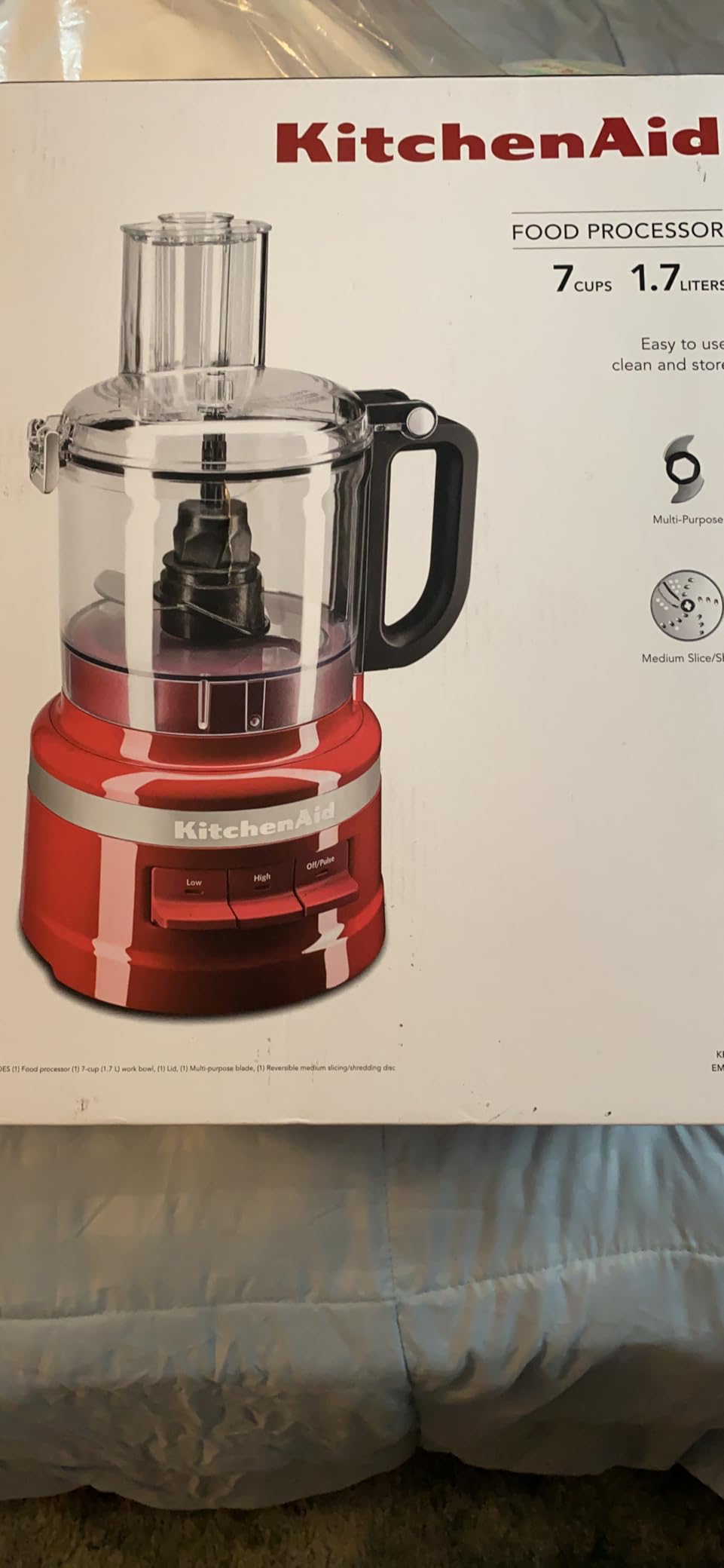 KitchenAid 7-Cup Food Processor, KFP0718, Three Speed Control, 2-in-1 Feed Tube, Easy-Clean Work Bowl customer photo 1