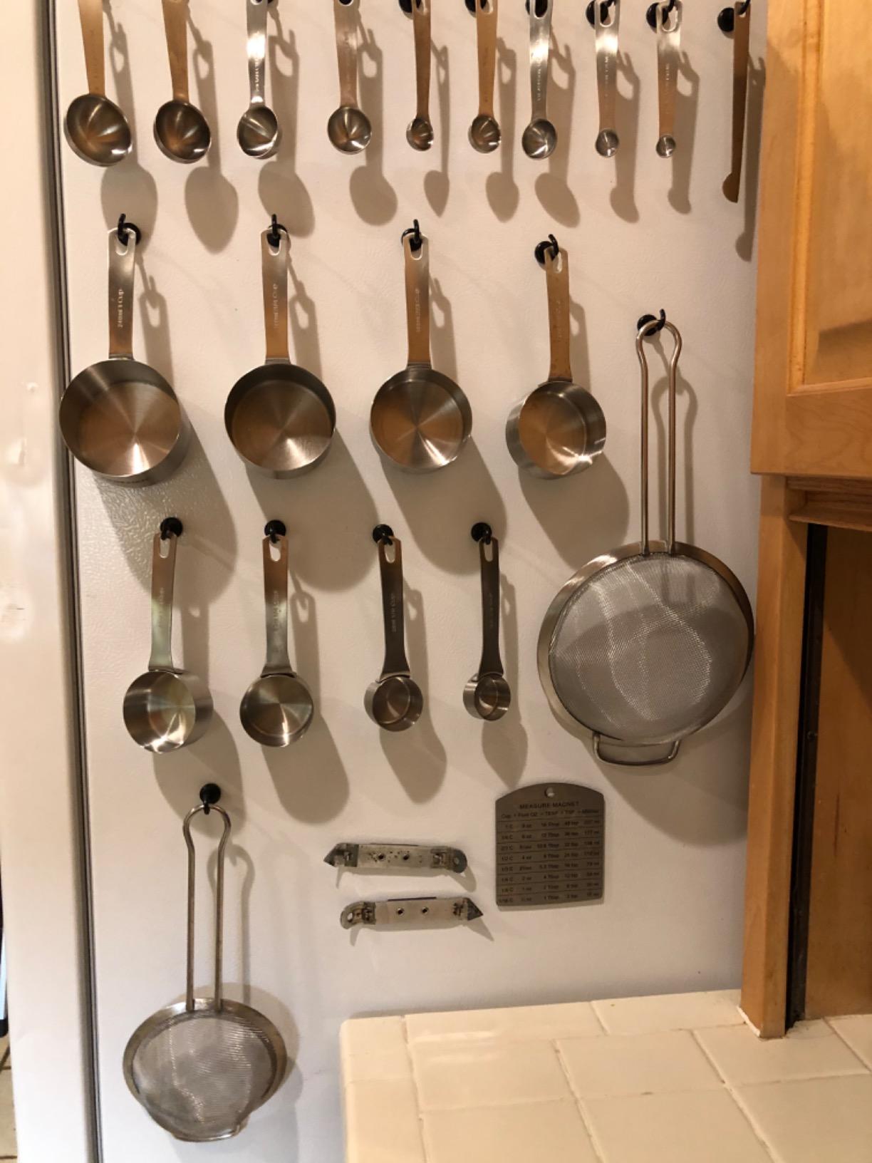 Measuring Cups and Spoons Set, 18/8 Stainless Steel Measuring Cups and Spoons for Kitchen & Baking, Heavy Duty Metric & US 8 Measuring cups, 9 Measuring Spoons Set customer photo 1