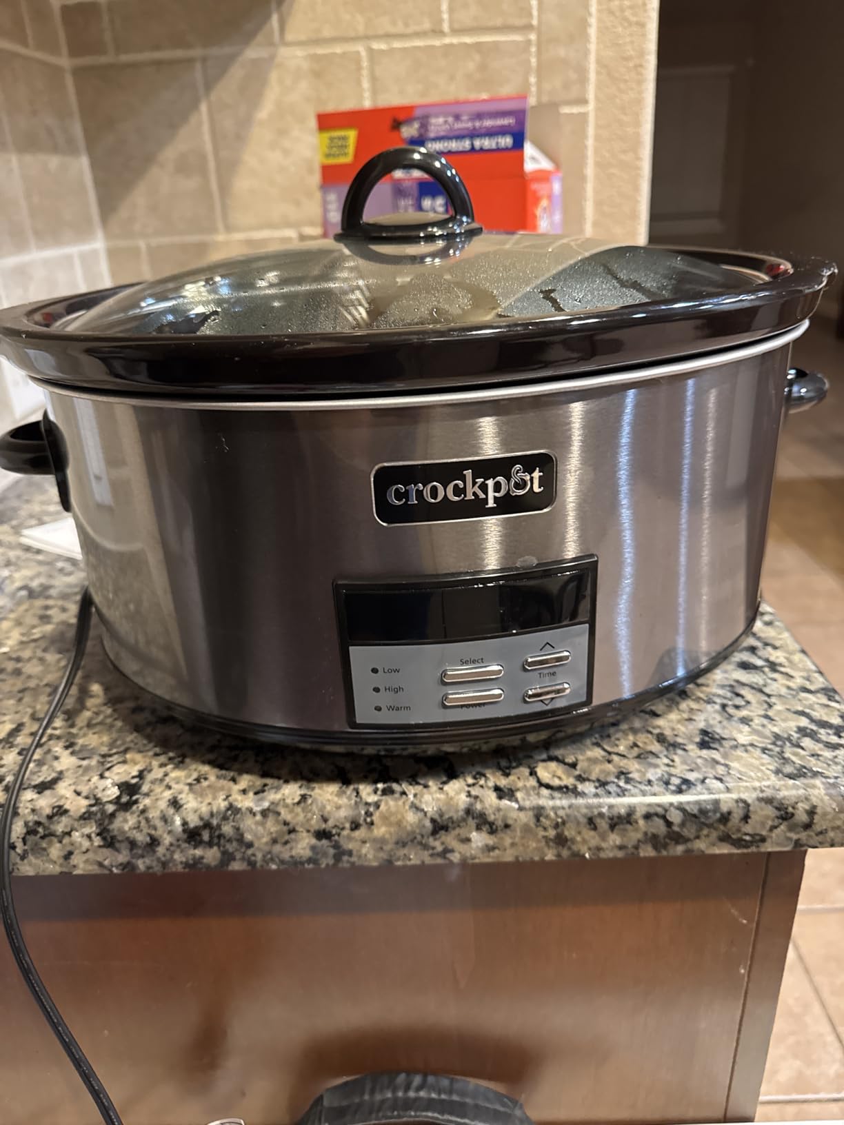 Crock-Pot Large 8-Quart Programmable Slow Cooker with Auto Warm Setting, Black Stainless Steel customer photo 2