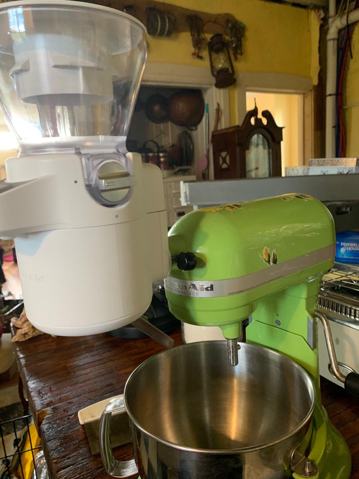 KSMSFTA Sifter with Scale Attachment for KitchenAid Stand Mixers | Fits all Household KitchenAid Stand Mixers, Auto, Hand free sifting, Digital Scale, 4 cup hopper, storage case customer photo 1