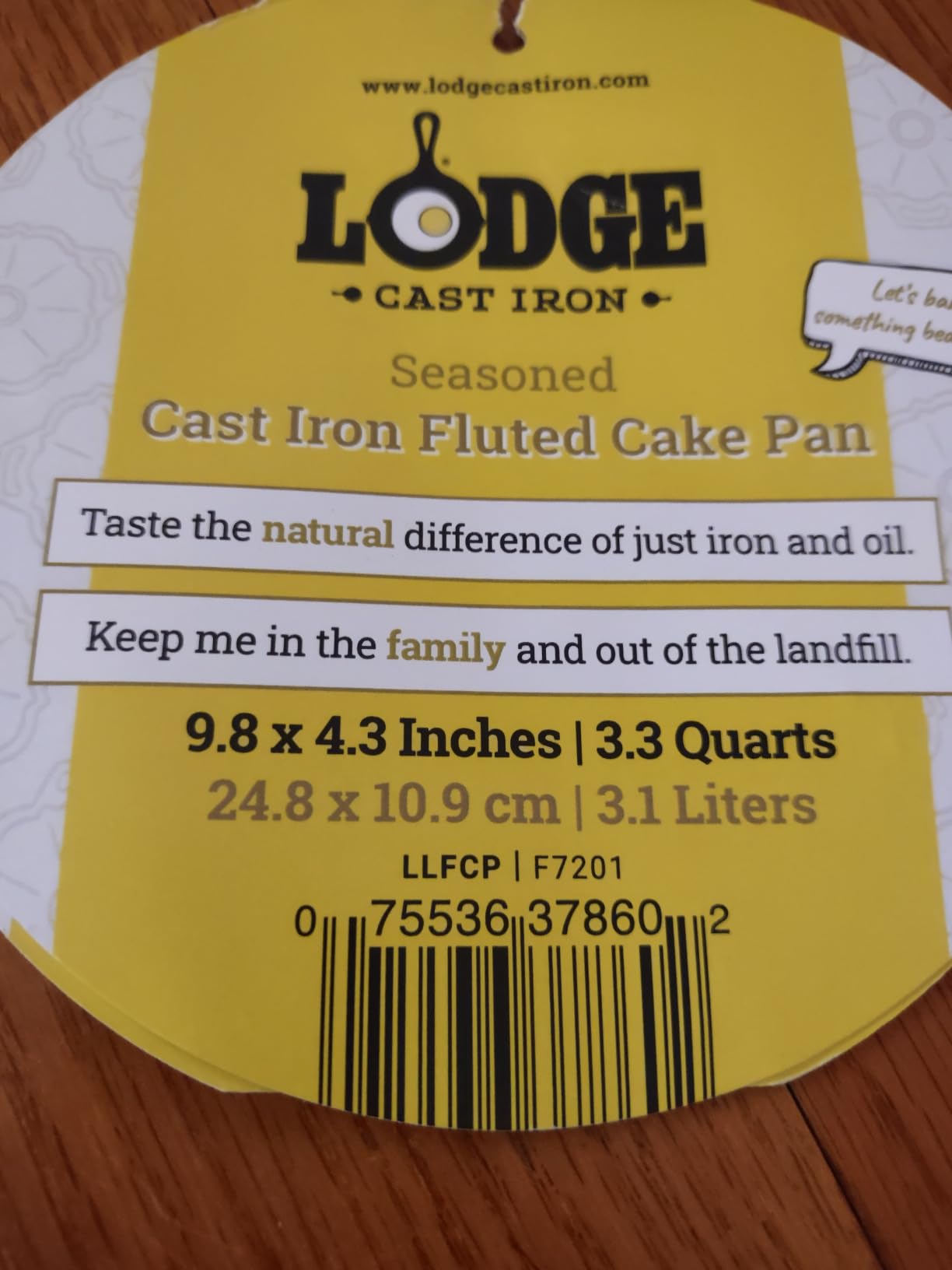 Lodge Cast Iron Fluted Cake Pan customer photo 2