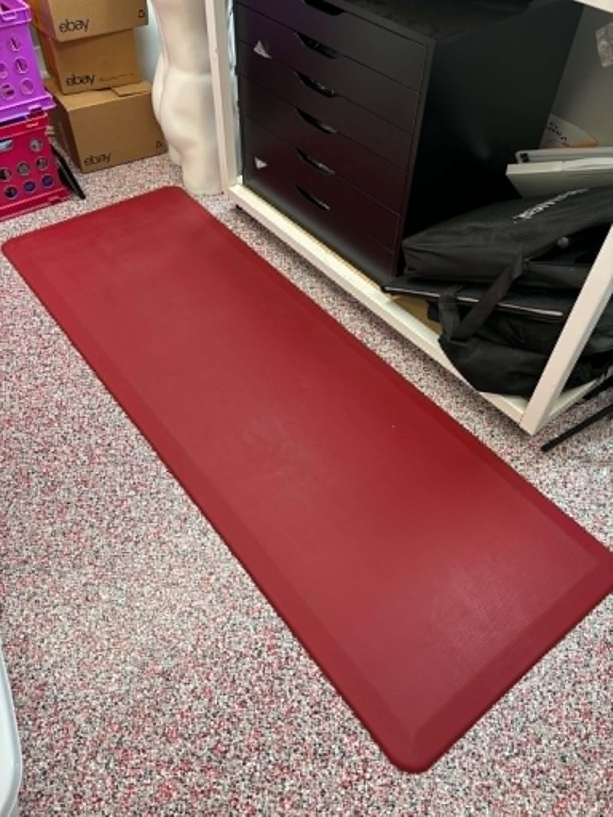 ComfiLife Anti Fatigue Floor Mat - 3/4 Inch Thick Kitchen Mats for Floor, Standing Desk Mat, Kitchen Rug - Comfort at Home, Office - Durable - Stain Resistant - Non-Slip Bottom (20
