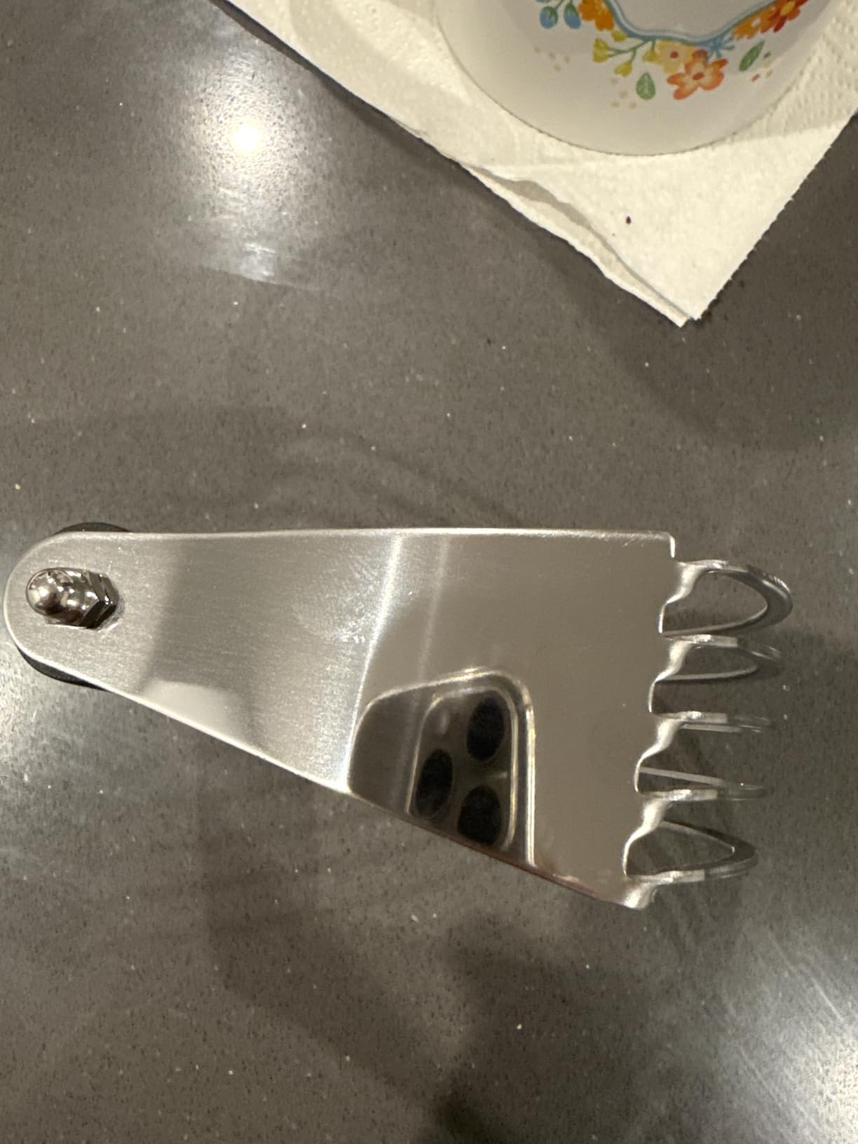 ALLTOP Pastry Shortening Blender Cutter, Stainless Steel Dough Masher for Butter, Biscuit, Baking, Kneading, Dough, Flakier and Fluffier Pie Crusts, Almond - Hand Kitchen Tool (1, Black) customer photo 1