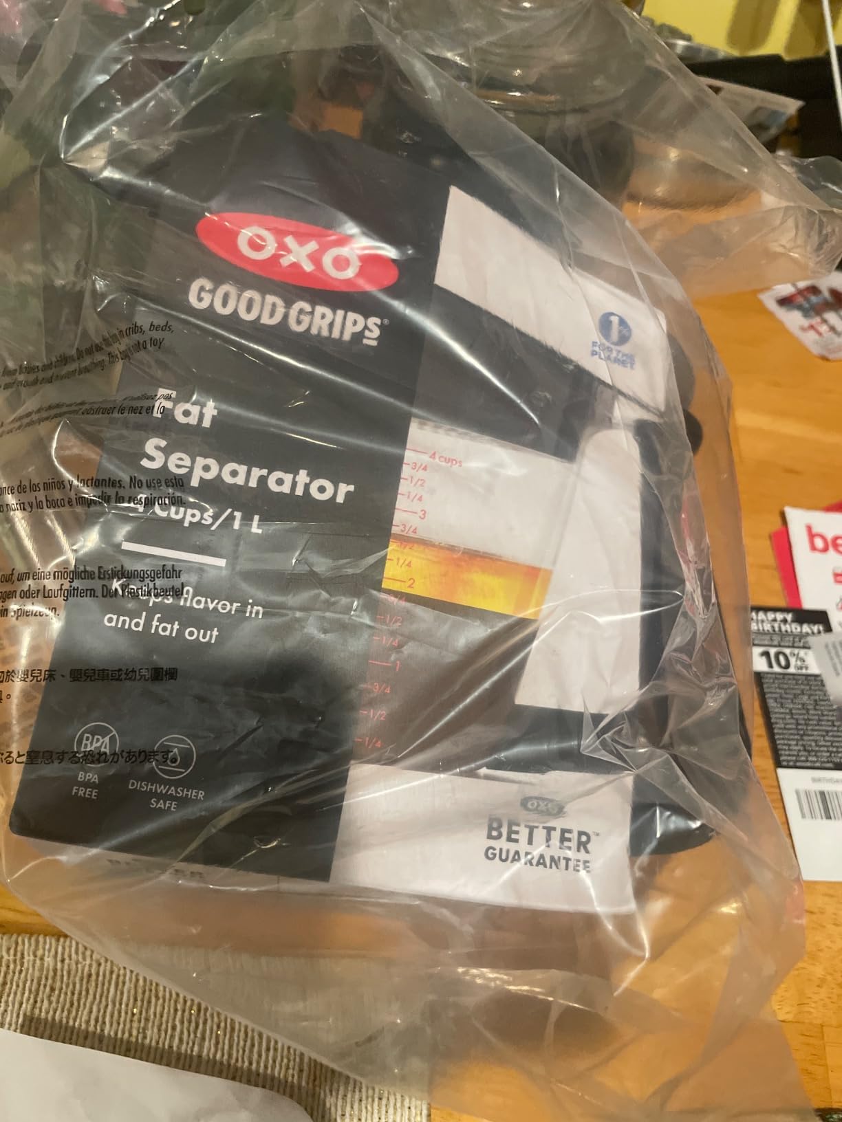 OXO Good Grips 4 Cup Fat Separator, Clear customer photo 1