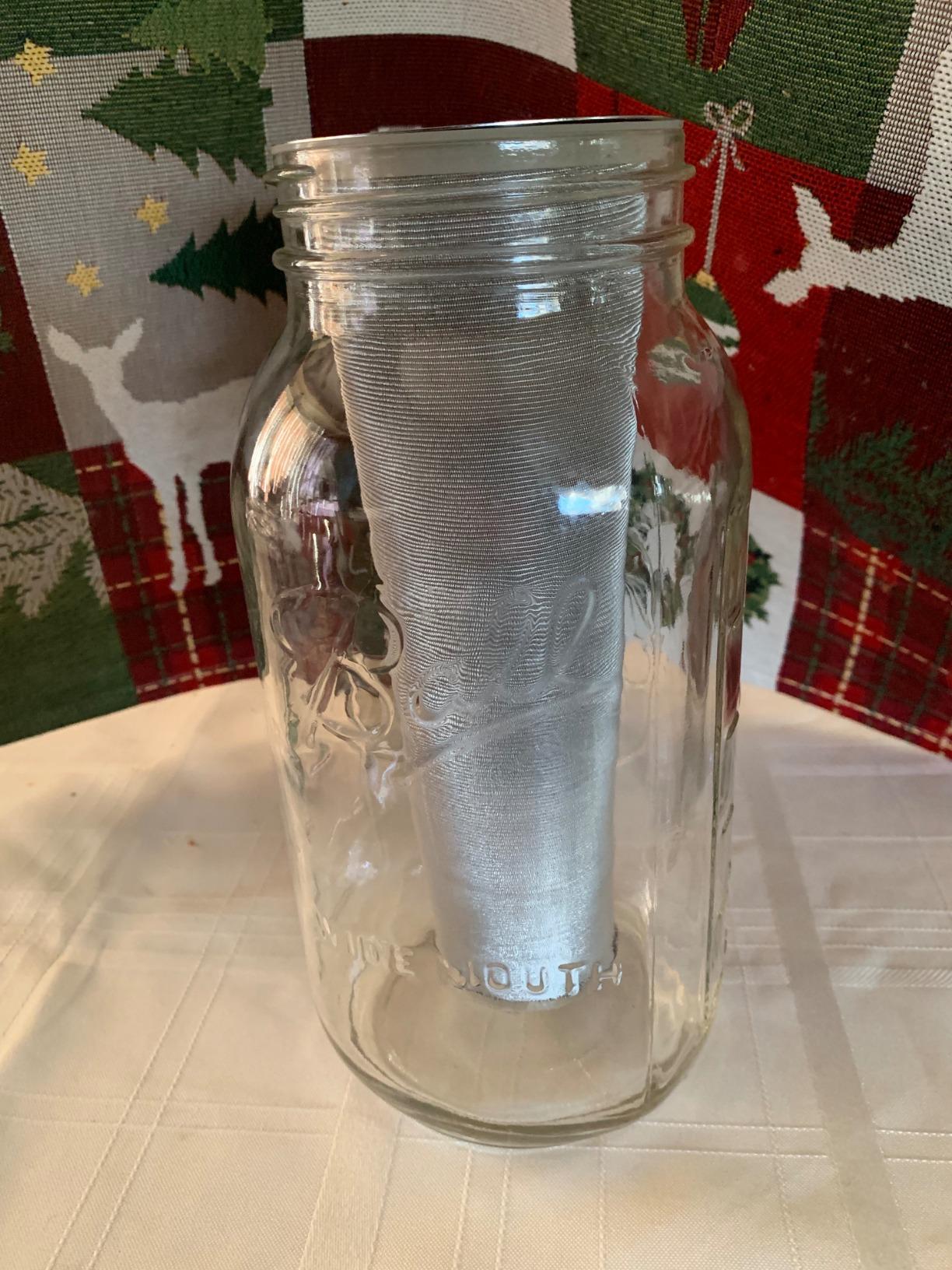 County Line Kitchen 64 oz Glass Cold Brew Coffee Maker with Leak-Proof Lid, Wide Mouth Mason Jar - Iced Coffee and Tea Pitcher - Gray customer photo 2