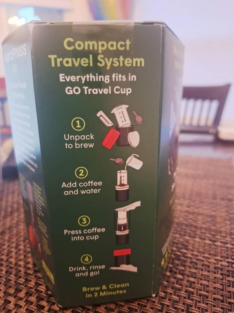 AeroPress Go Extra Small Portable Coffee Maker Kit | Travel, Hiking & Camping, All-in-One French Press, Pour-Over & Espresso Style Manual Brewer, 2 Min Brew customer photo 1