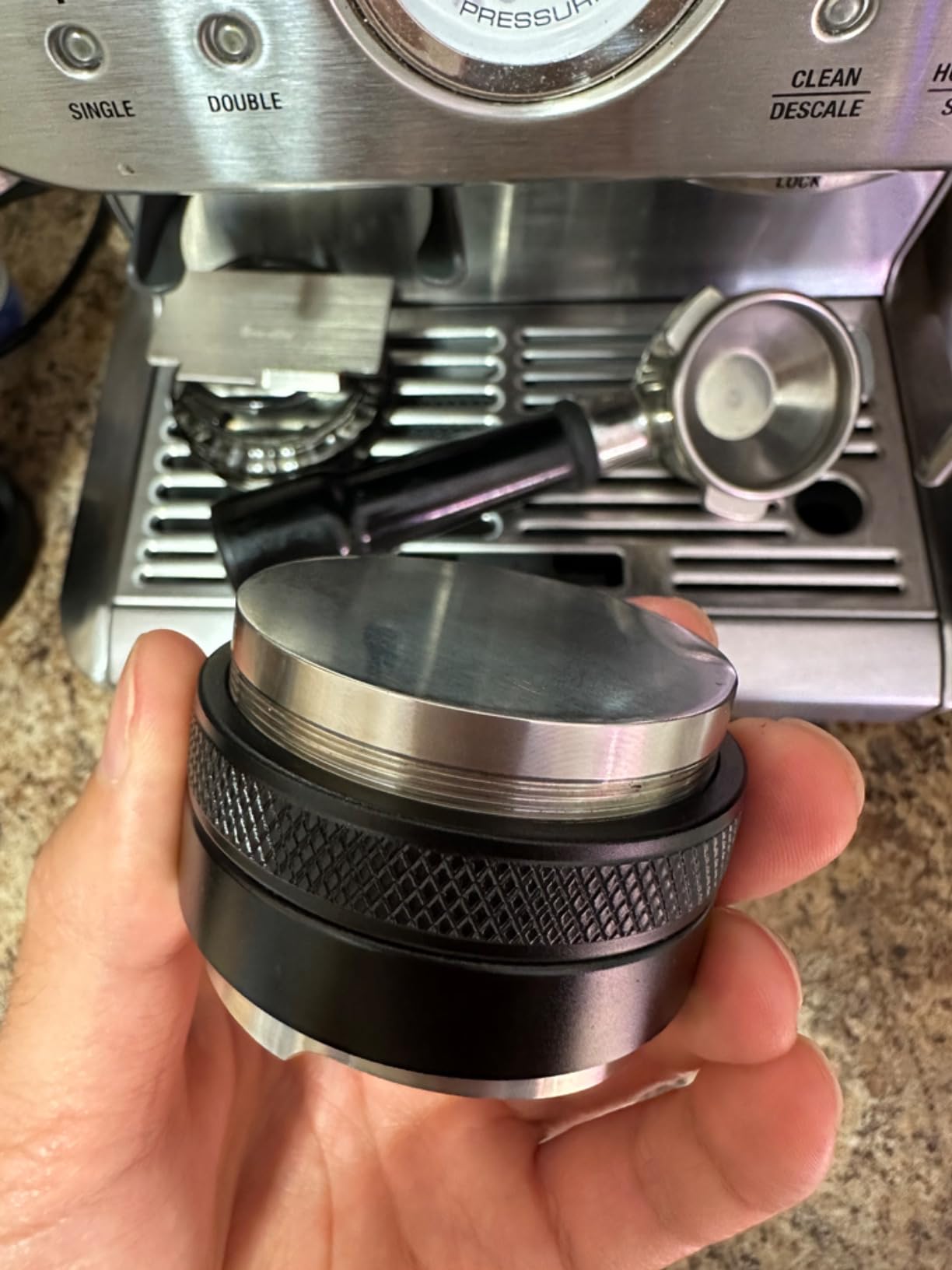 MATOW 53mm Coffee Distributor and Tamper, Dual Head Coffee Leveler Compatible with Breville 54mm Portafilter, Adjustable Depth- Professional Espresso Hand Tampers customer photo 2