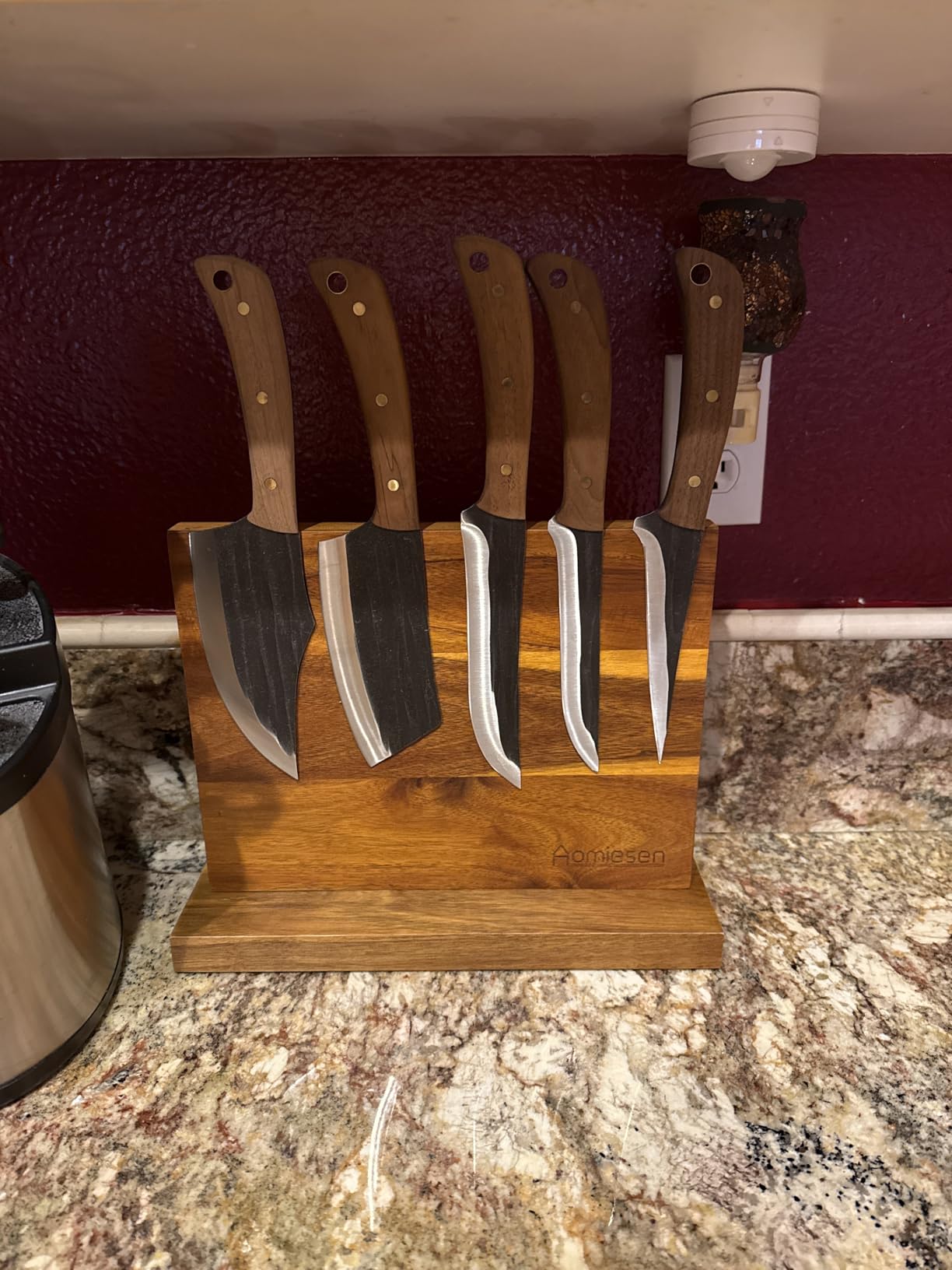 Home Kitchen Magnetic Knife Block Holder Rack Magnetic Stands with Strong Enhanced Magnets Multifunctional Storage Knife Holder customer photo 2
