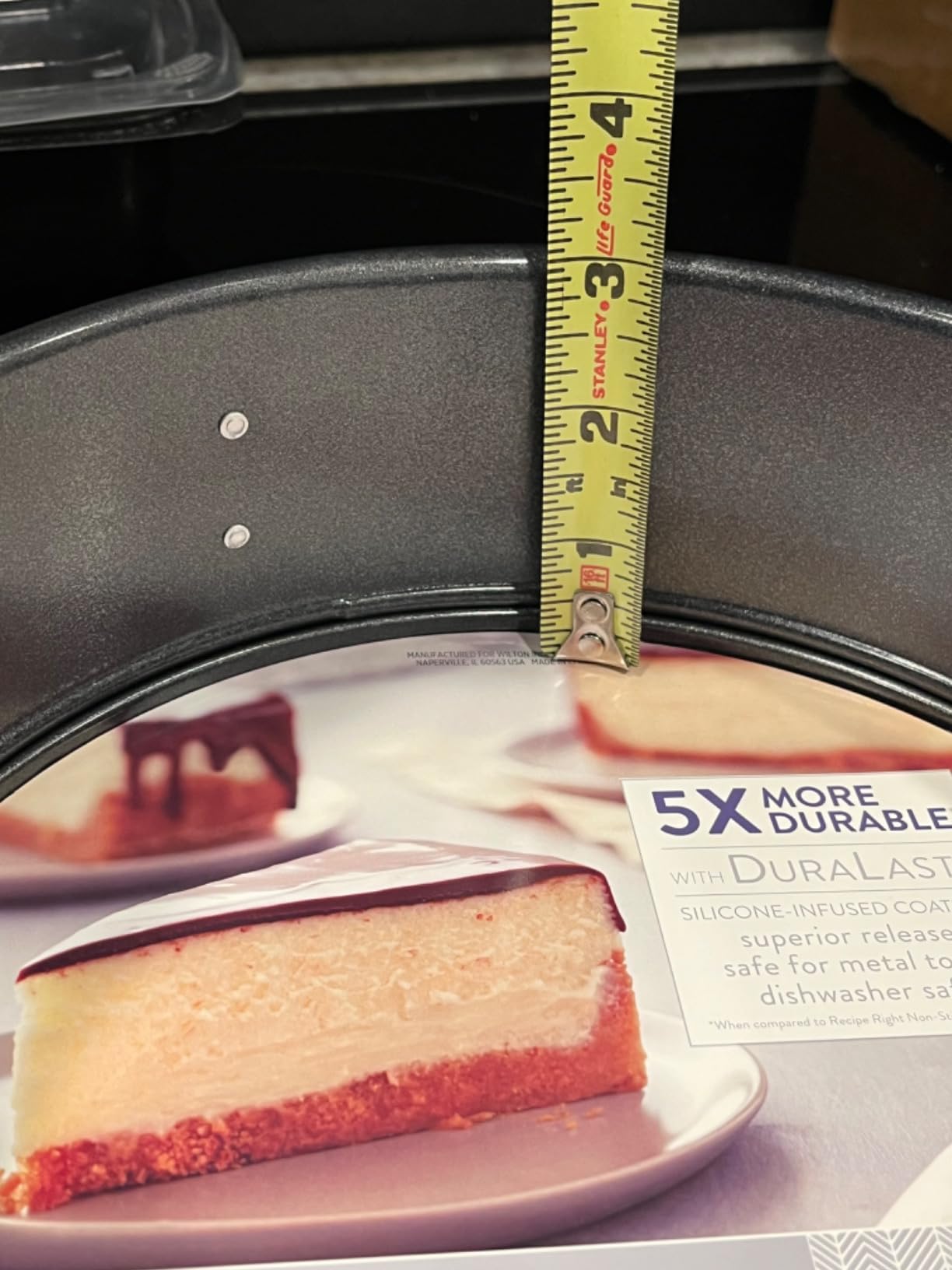 Wilton Platinum Non-Stick Springform Cheesecake Pan, 9 in. | DURALAST Silicone Infused Double Coating, 5X More Durable with Anti-Warping Technology customer photo 1