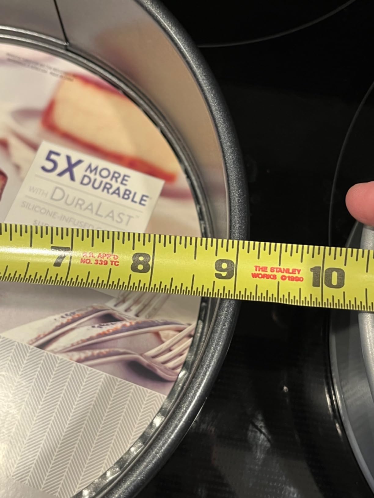 Wilton Platinum Non-Stick Springform Cheesecake Pan, 9 in. | DURALAST Silicone Infused Double Coating, 5X More Durable with Anti-Warping Technology customer photo 2