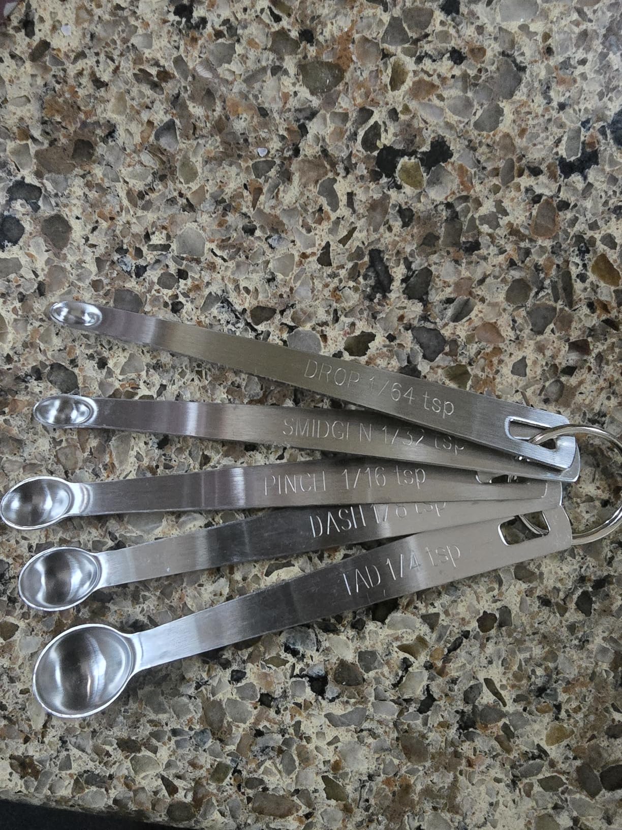 22-Piece Stainless Steel Measuring Cups and Spoons Set, Tad Dash Pinch Smidgen Drop Mini Measuring Spoons, Measuring Stick Leveler, Measurement Conversion Chart Fridge Magnet customer photo 1