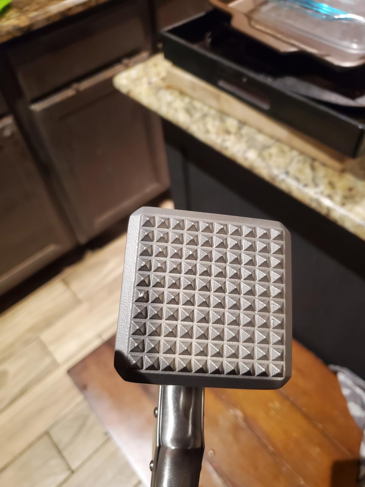 Dalstrong Meat Tenderizer Tool - NEW IMPROVED - Dual Sided, Extra-Large Meat Hammer - Premium High-Carbon Stainless Steel - Meat Mallet - Chef Pounder - Black G10 Handle customer photo 1