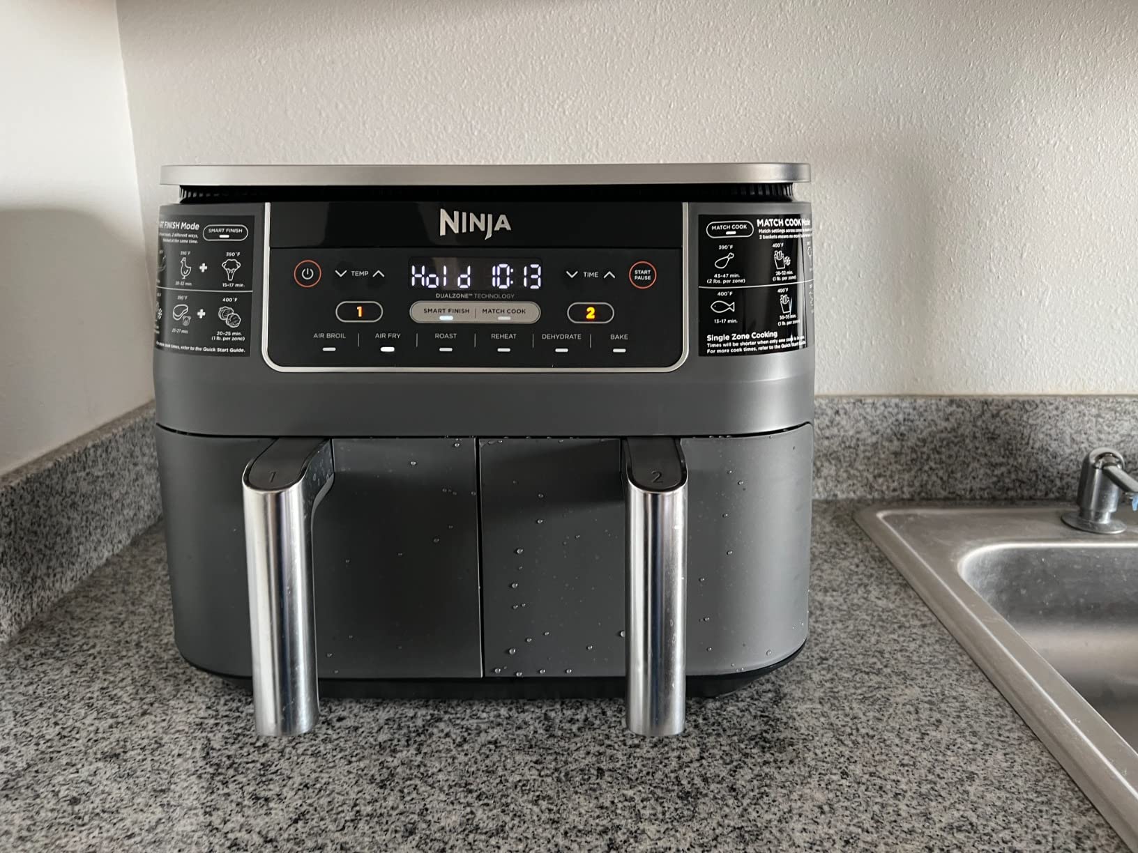 Ninja DZ201 Foodi 8 Quart 6-in-1 DualZone 2-Basket Air Fryer with Match Cook & Smart Finish customer photo 2