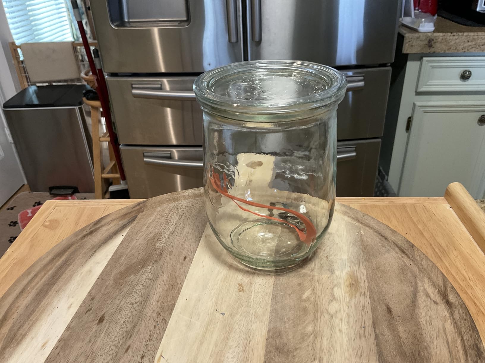 Tulip Jars 1 Liter - Large Sour Dough Starter Jars with Wide Mouth - Suitable for Canning and Storage - 2 with Glass Lids customer photo 2